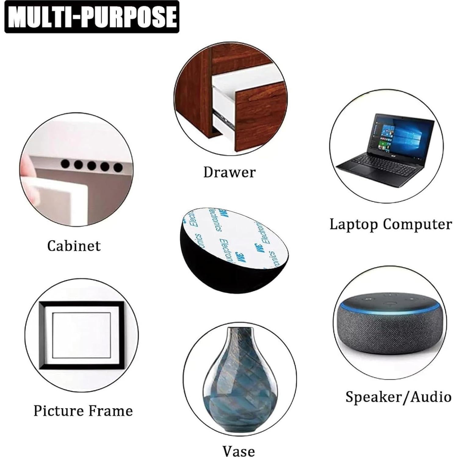 Pies de Aislamiento de Silicona ULWSKY 4Pack 3.2cm Antideslizantes