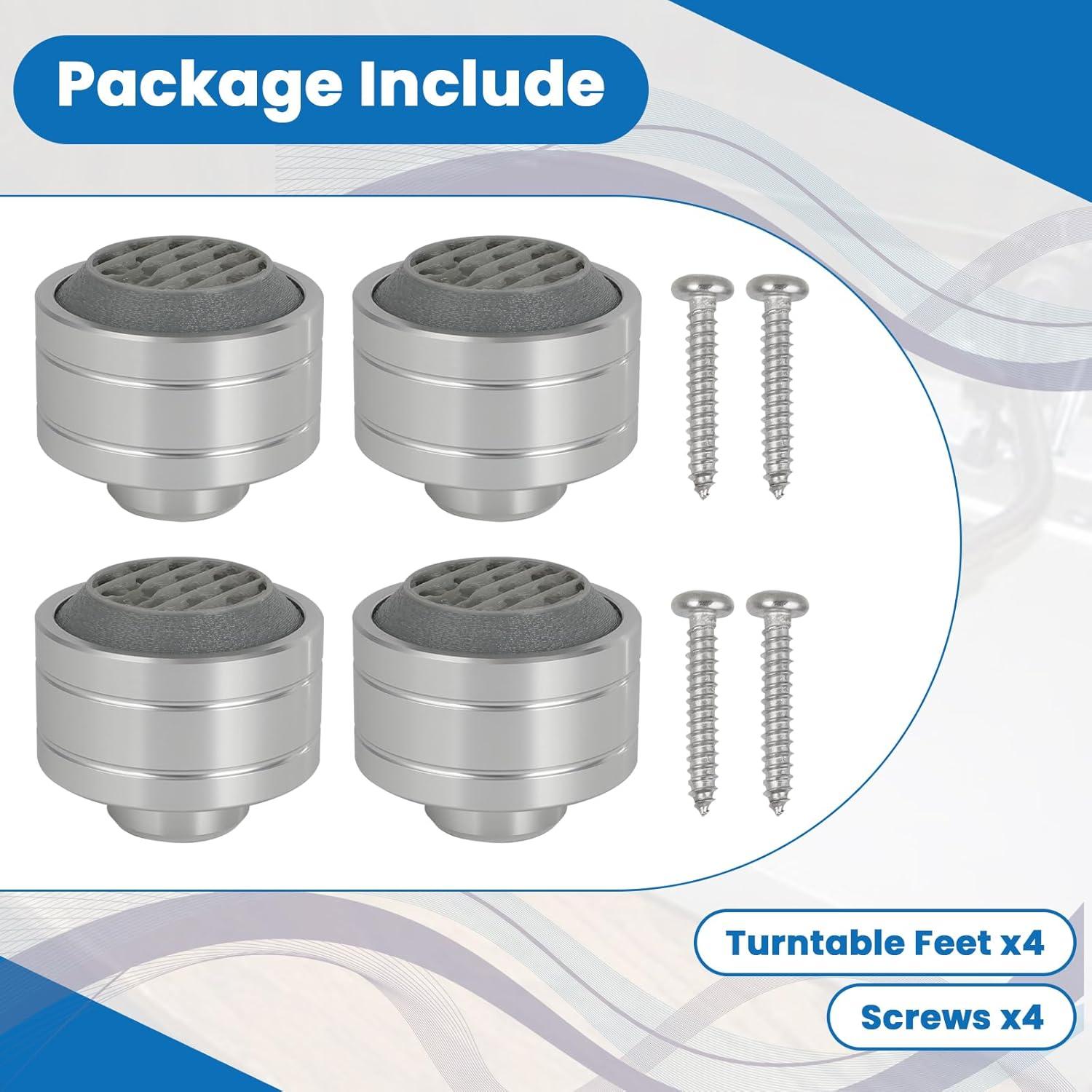 4 Almohadillas de Aislamiento para Tocadiscos Pioneer PL-512/514/516/518/540/560
