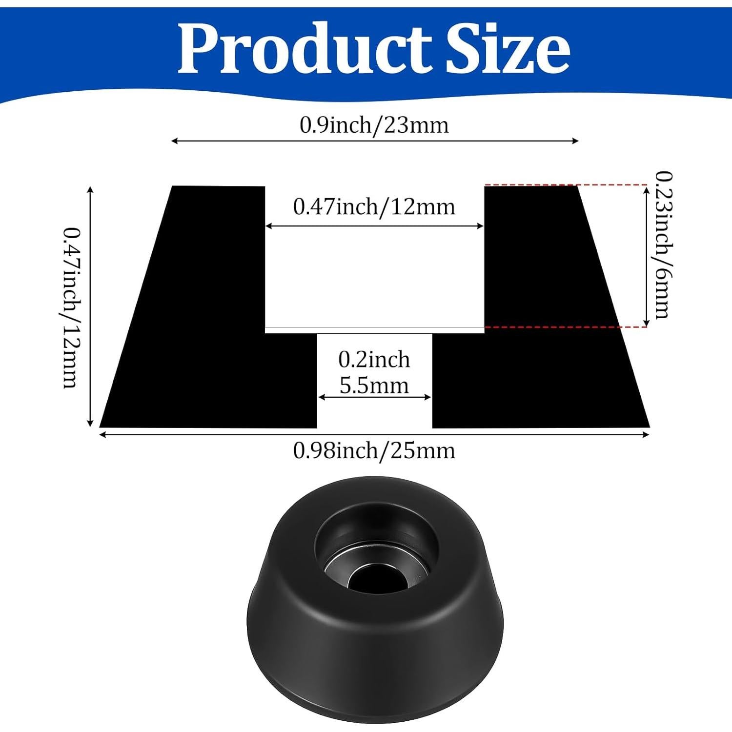 8 Almohadillas de Aislamiento de Goma QfwdfcTrenz para Audio