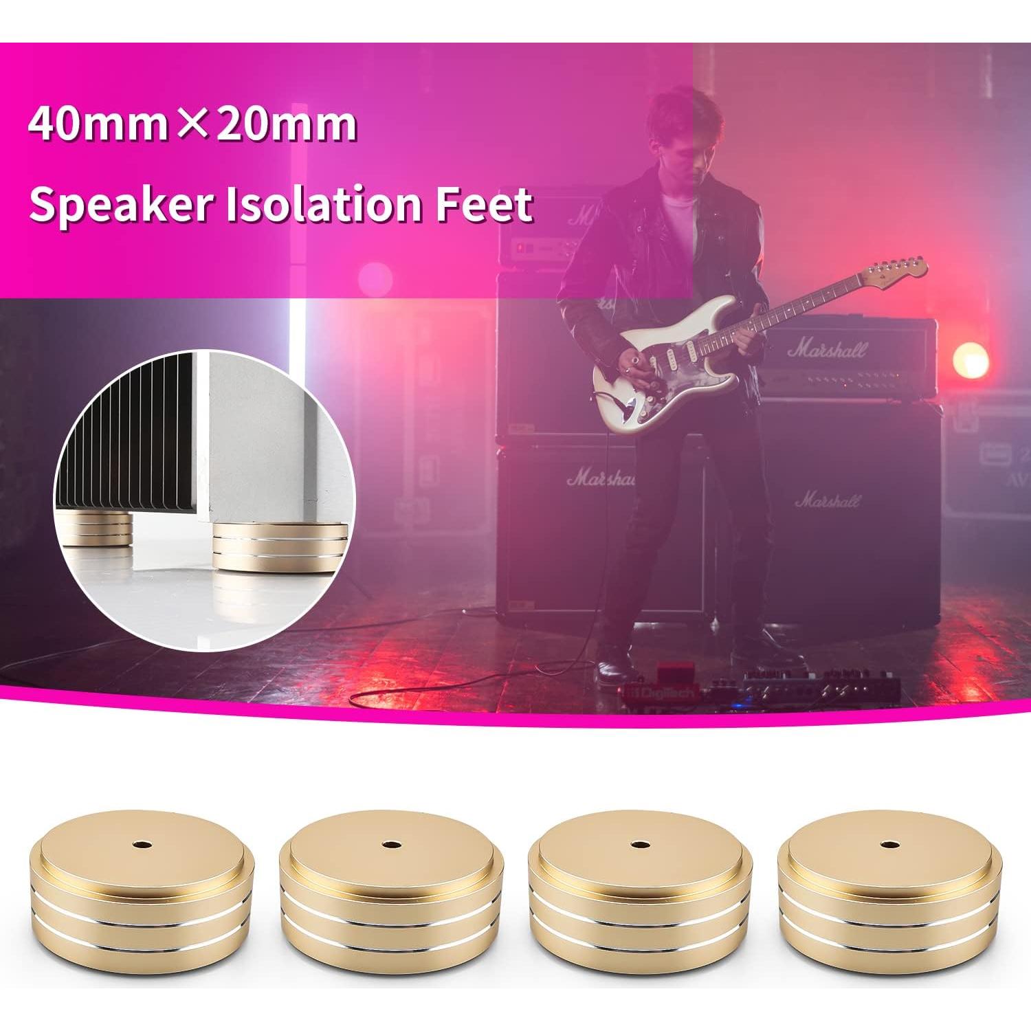 Almohadillas de Aislamiento Audiocrast 4X de Aluminio 40mm