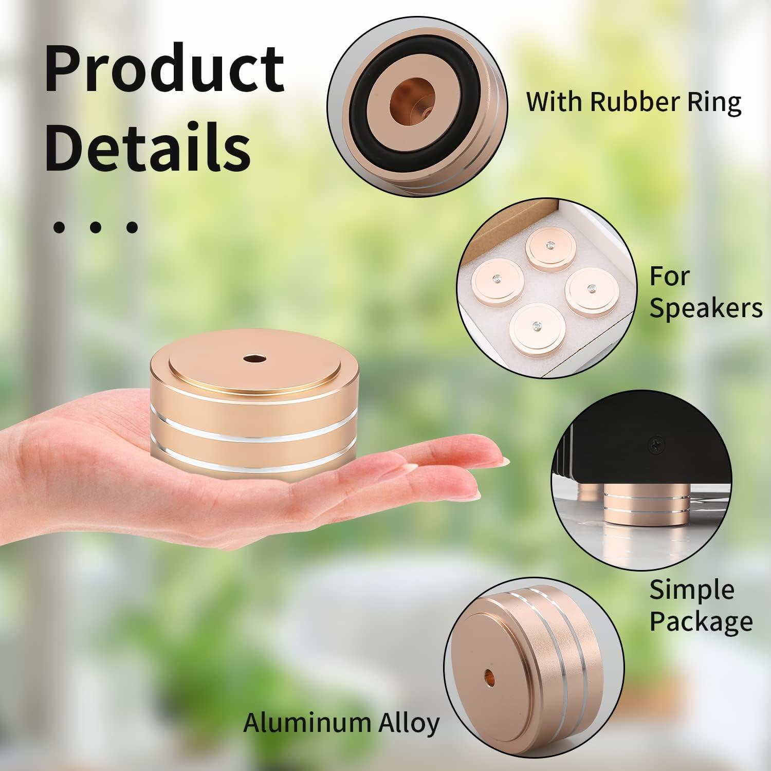 Almohadillas de Aislamiento Audiocrast 4X de Aluminio 40mm