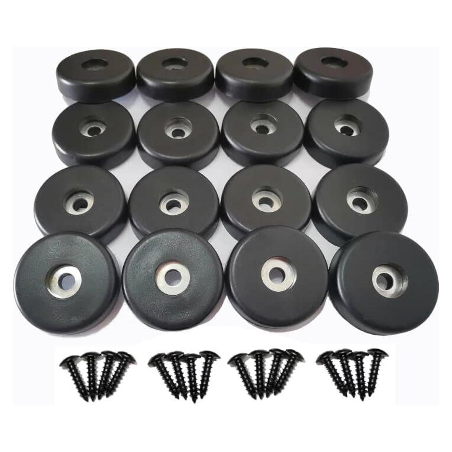 Pies de goma Howonder para altavoces - Paquete de 16, 40mm x 10mm