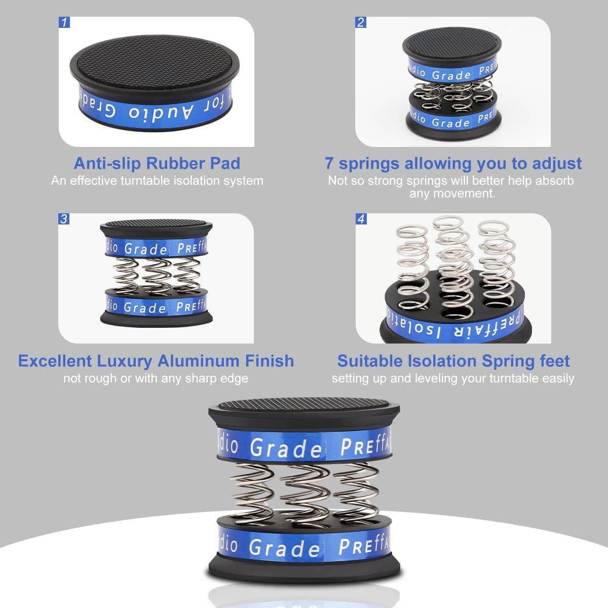 Pies de Aislamiento de Aluminio Preffair SP4942 para Altavoces