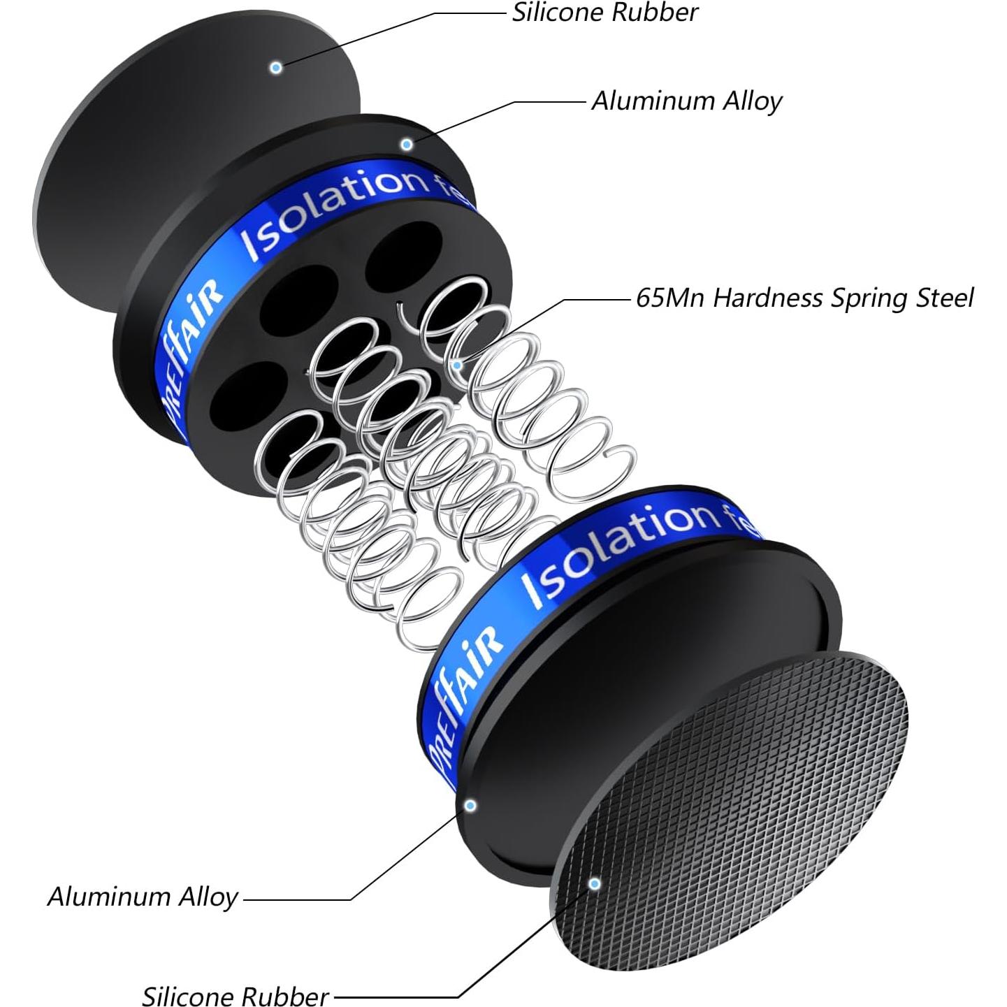 Pies de Aislamiento de Aluminio Preffair SP4942 para Altavoces
