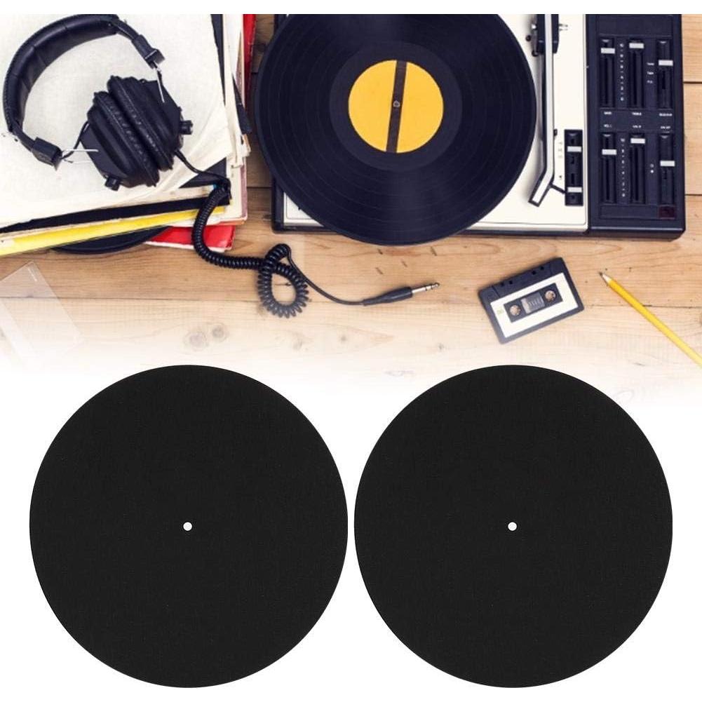 2 Mats de Fieltro para Tocadiscos Zopsc 30 cm Antideslizantes