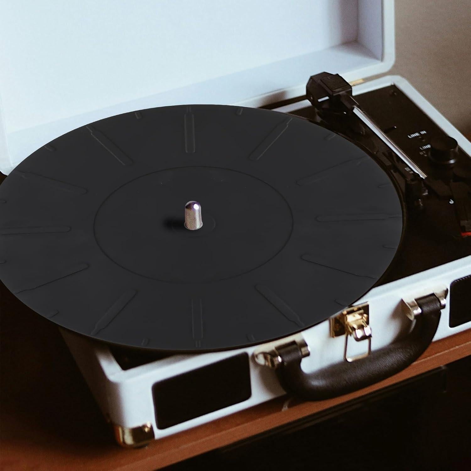 Alfombrilla de Silicona para Tocadiscos NQEUEPN 17cm Antiestática