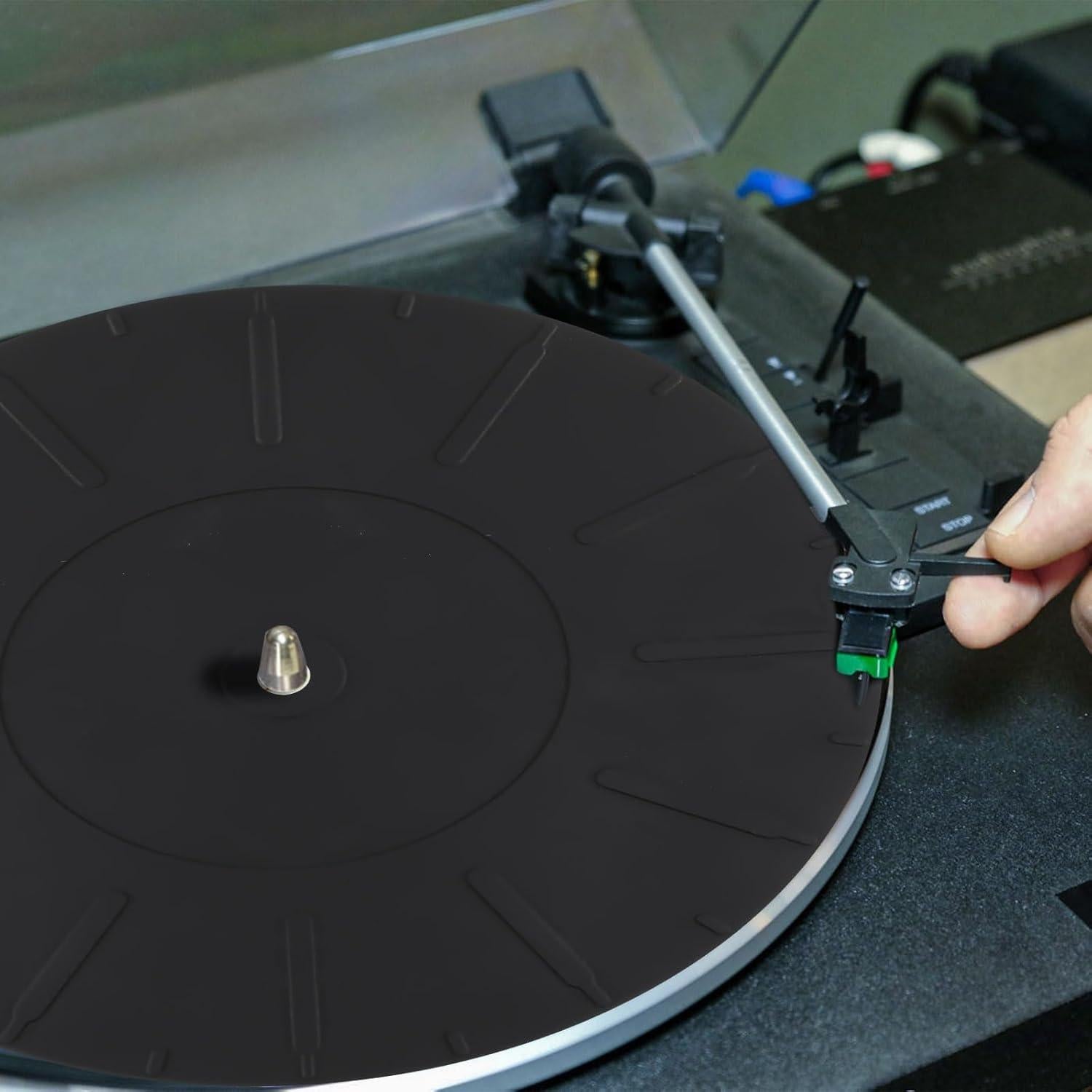 Alfombrilla de Silicona para Tocadiscos NQEUEPN 17cm Antiestática