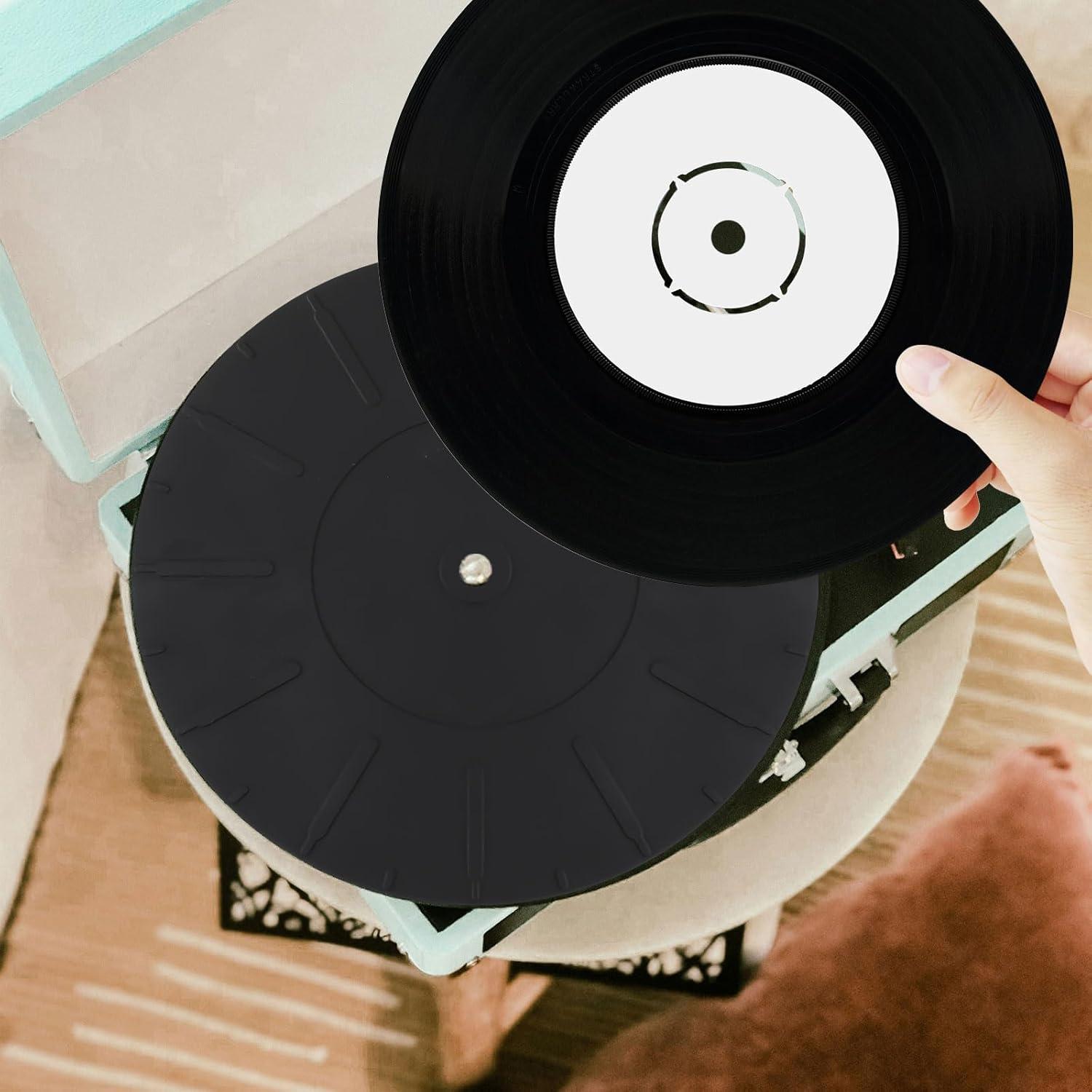 Alfombrilla de Silicona para Tocadiscos NQEUEPN 17cm Antiestática