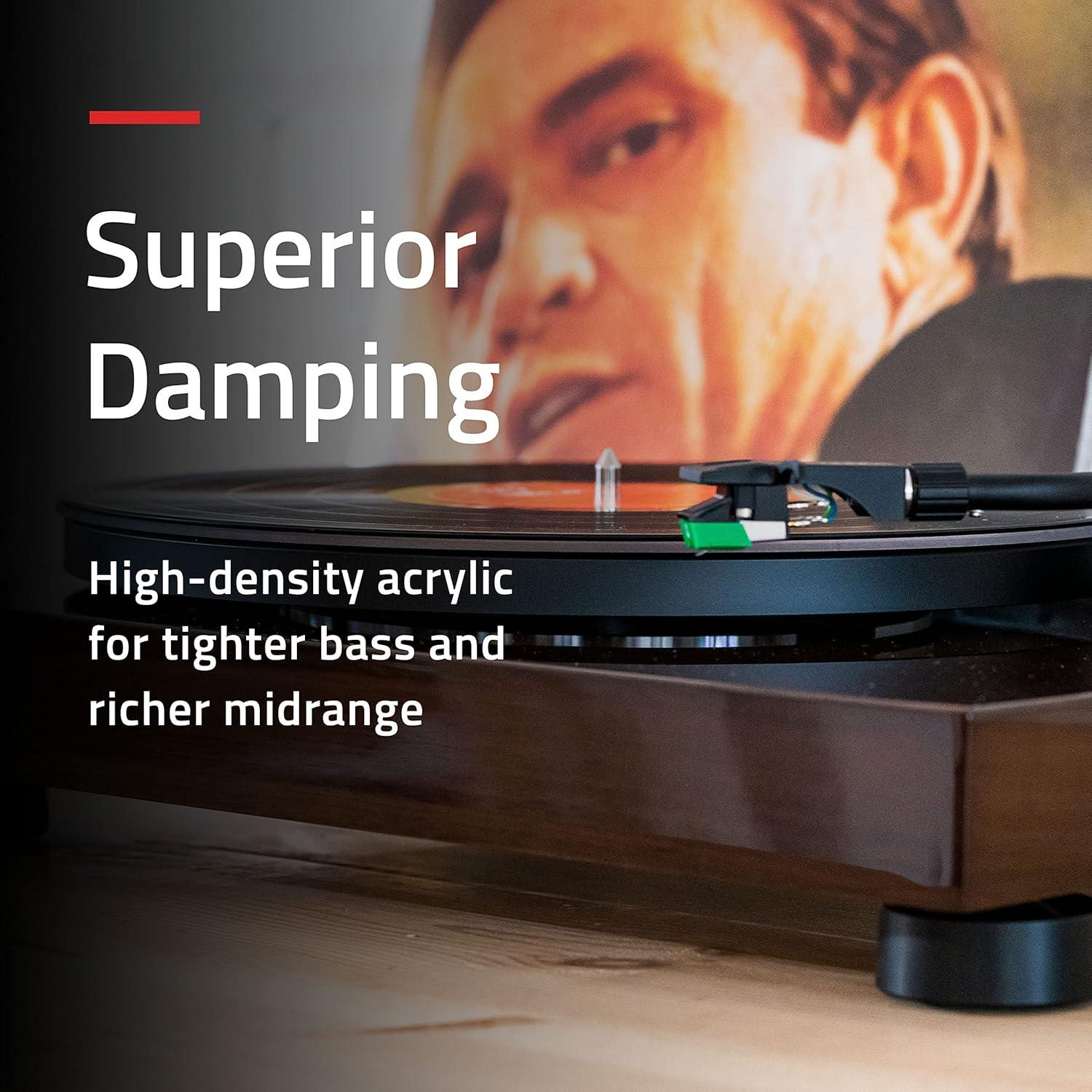 Alfombrilla de Acrílico Fluance PM50 para Tocadiscos 12"