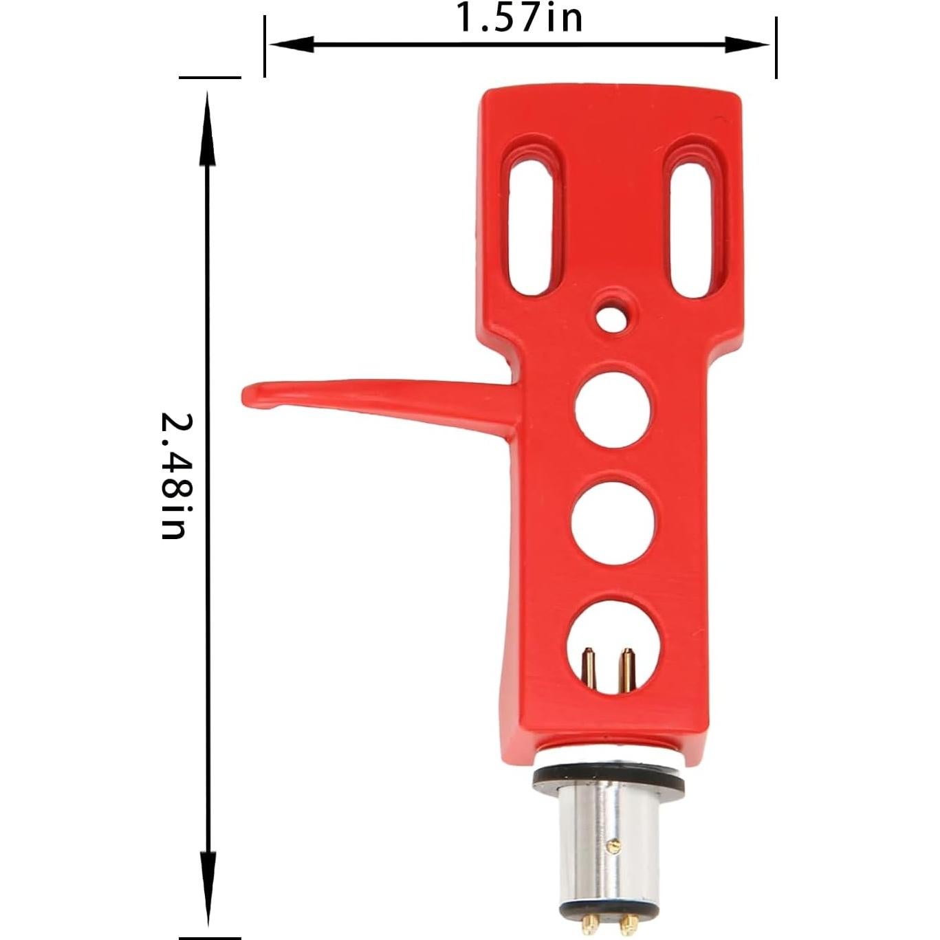 Kit de Accesorios para Tocadiscos Universal Headshell Rojo