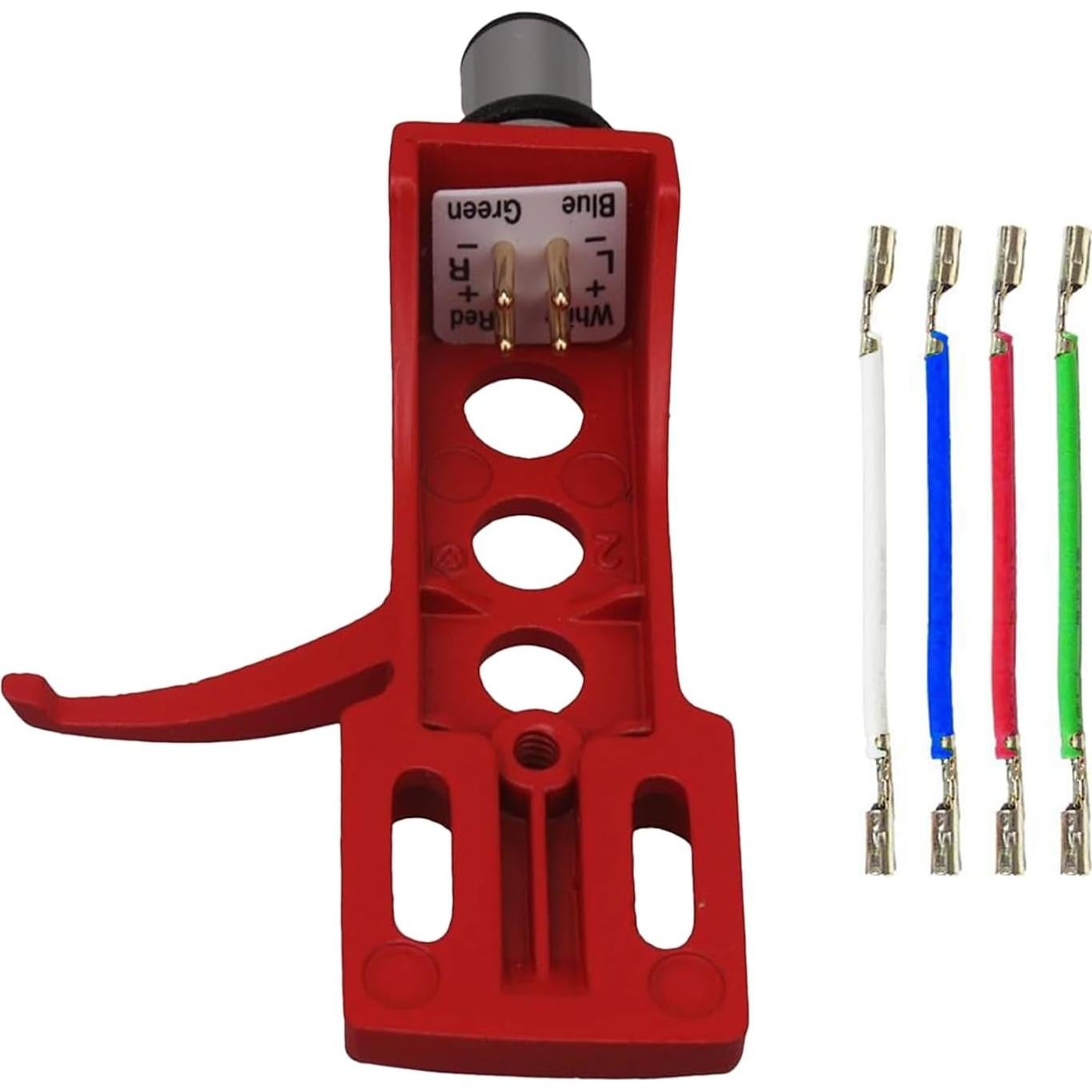 Kit de Accesorios para Tocadiscos Universal Headshell Rojo