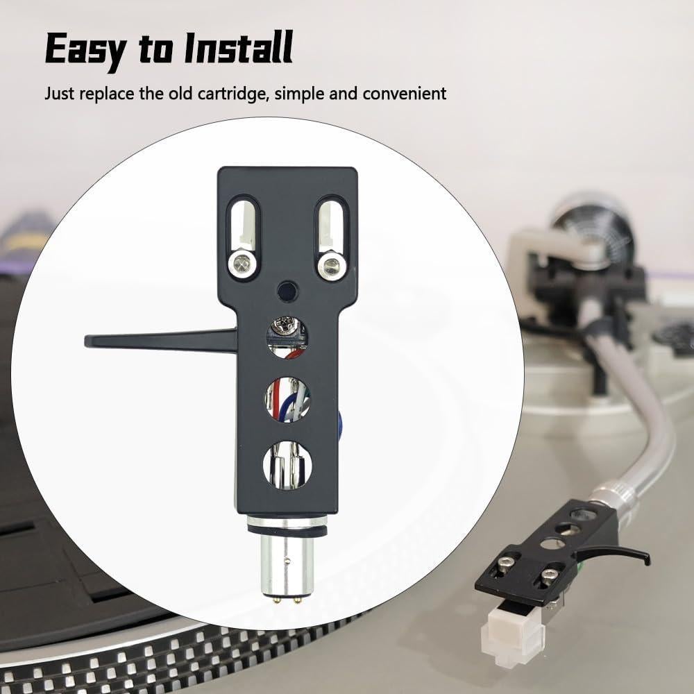 Cabezal de Cartucho de Tornamesa Negro Compatible Pioneer AT-3600L