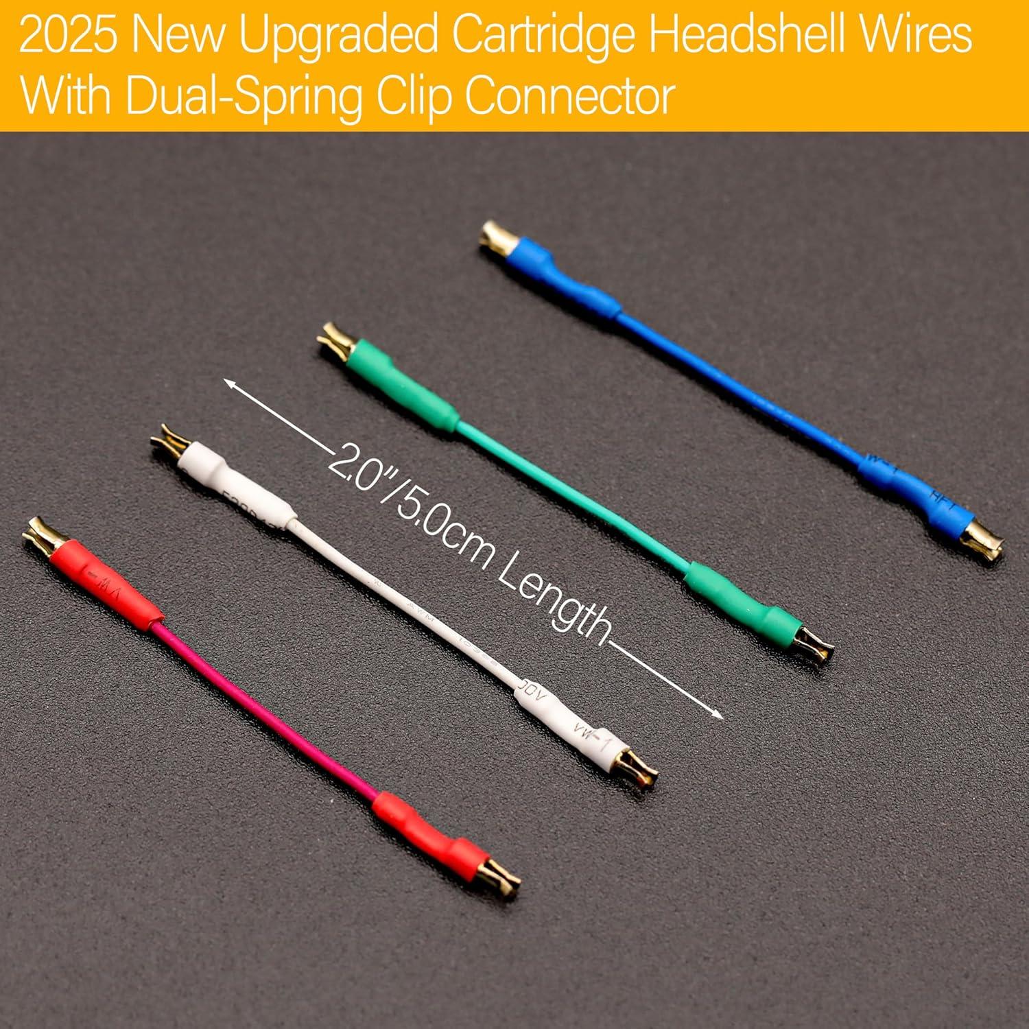 Cables de Alambre para Tocadiscos Zentect 4 Piezas 50mm OFC