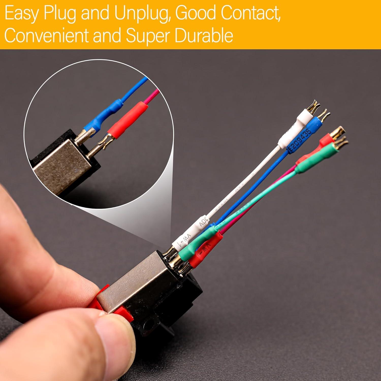 Cables de Alambre para Tocadiscos Zentect 4 Piezas 50mm OFC