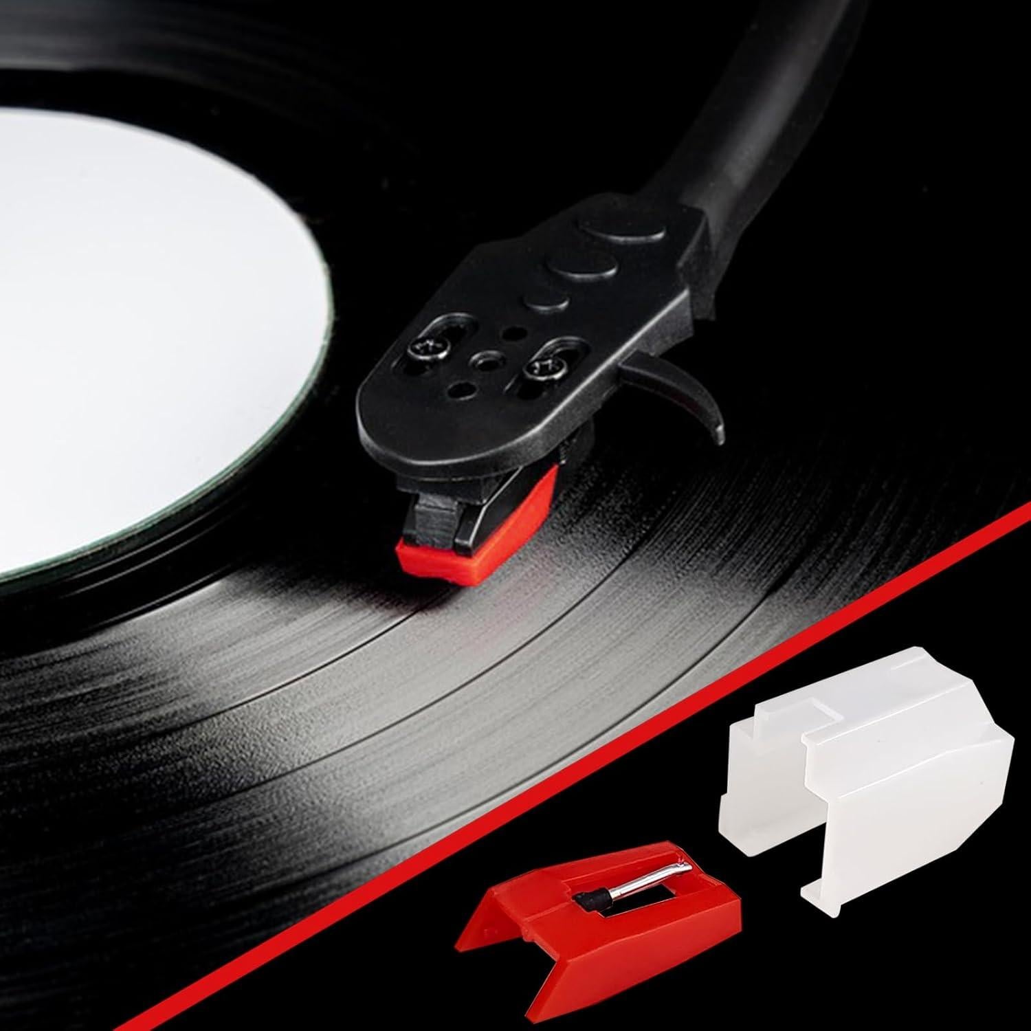 Paquete de 3 Agujas de Reemplazo para Tocadiscos Cerámica