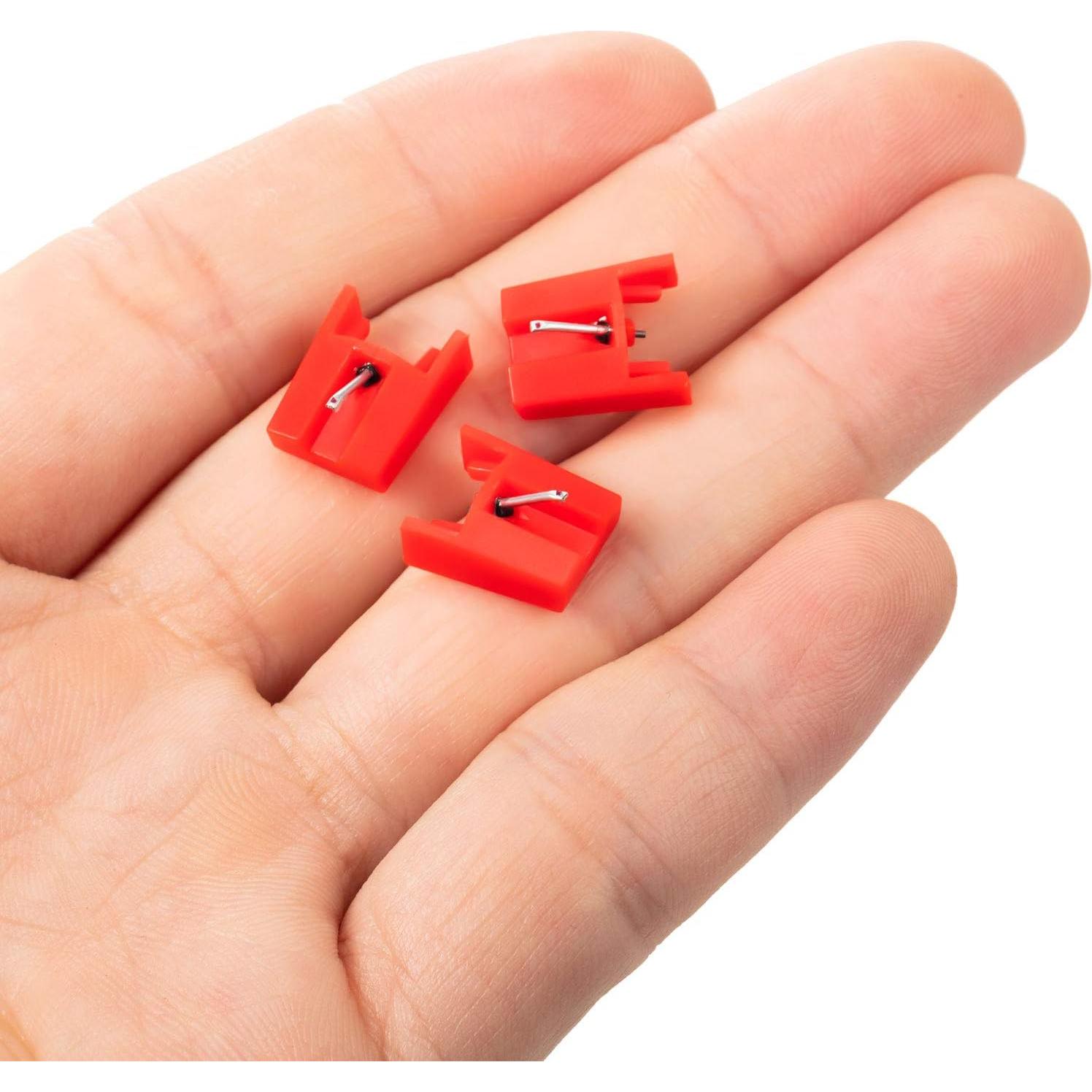 Paquete de 3 agujas de repuesto para tocadiscos ION y CR