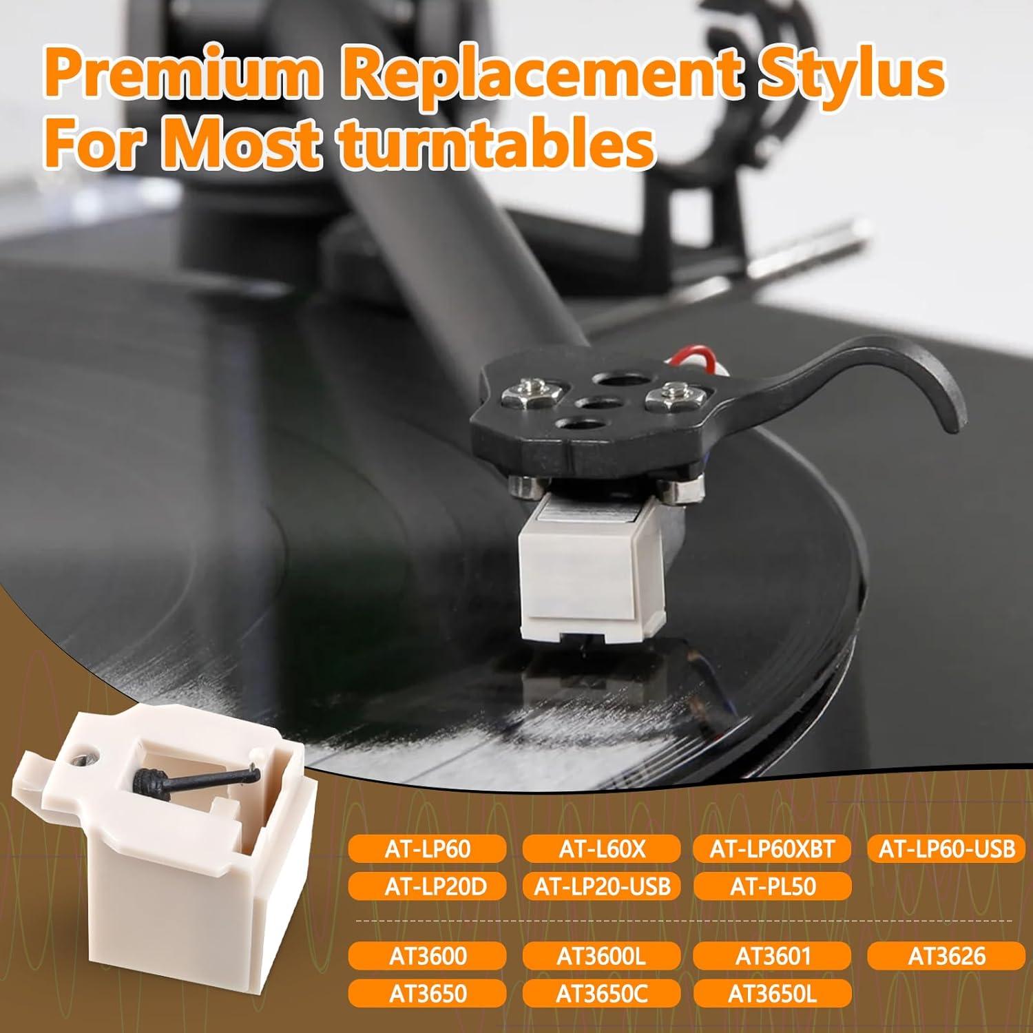 Reemplazo Aguja Tocadiscos AT3600L con Cepillo - Diamante