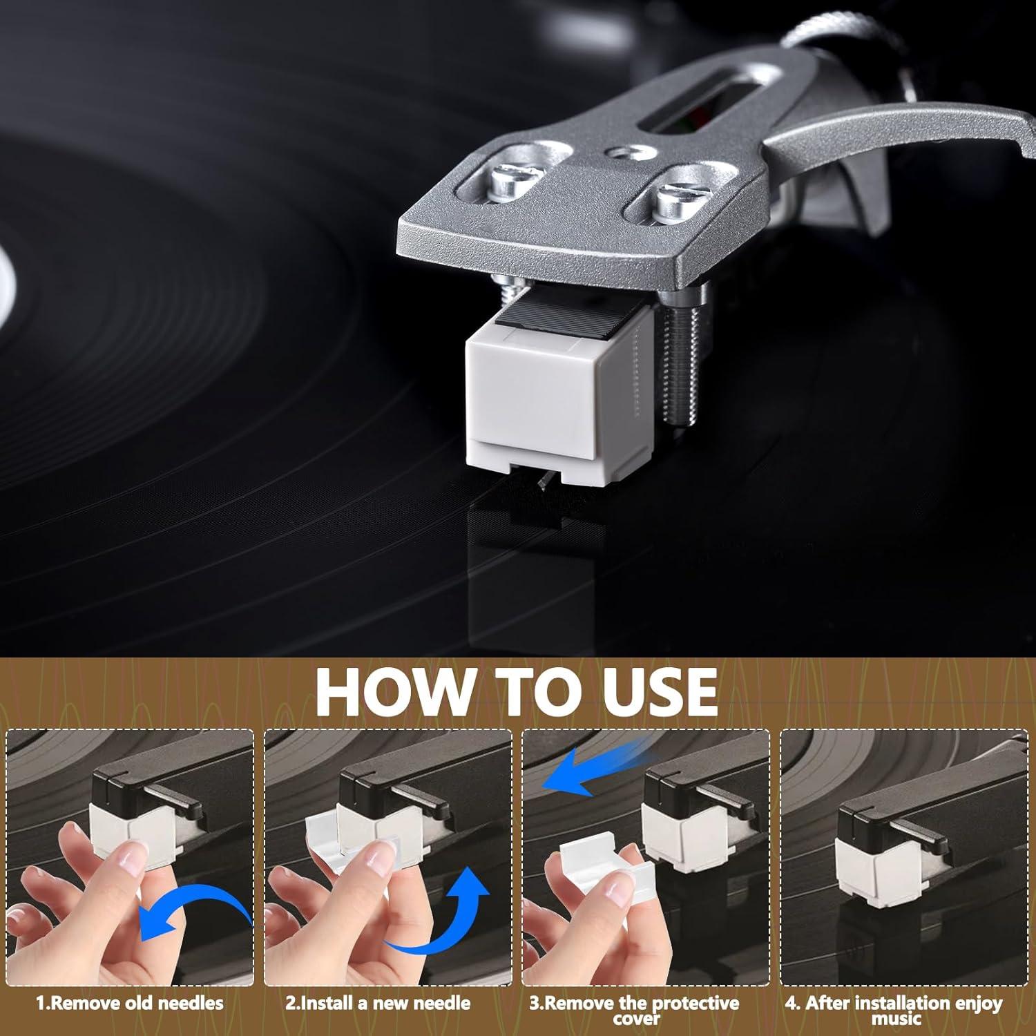 Reemplazo Aguja Tocadiscos AT3600L con Cepillo - Diamante