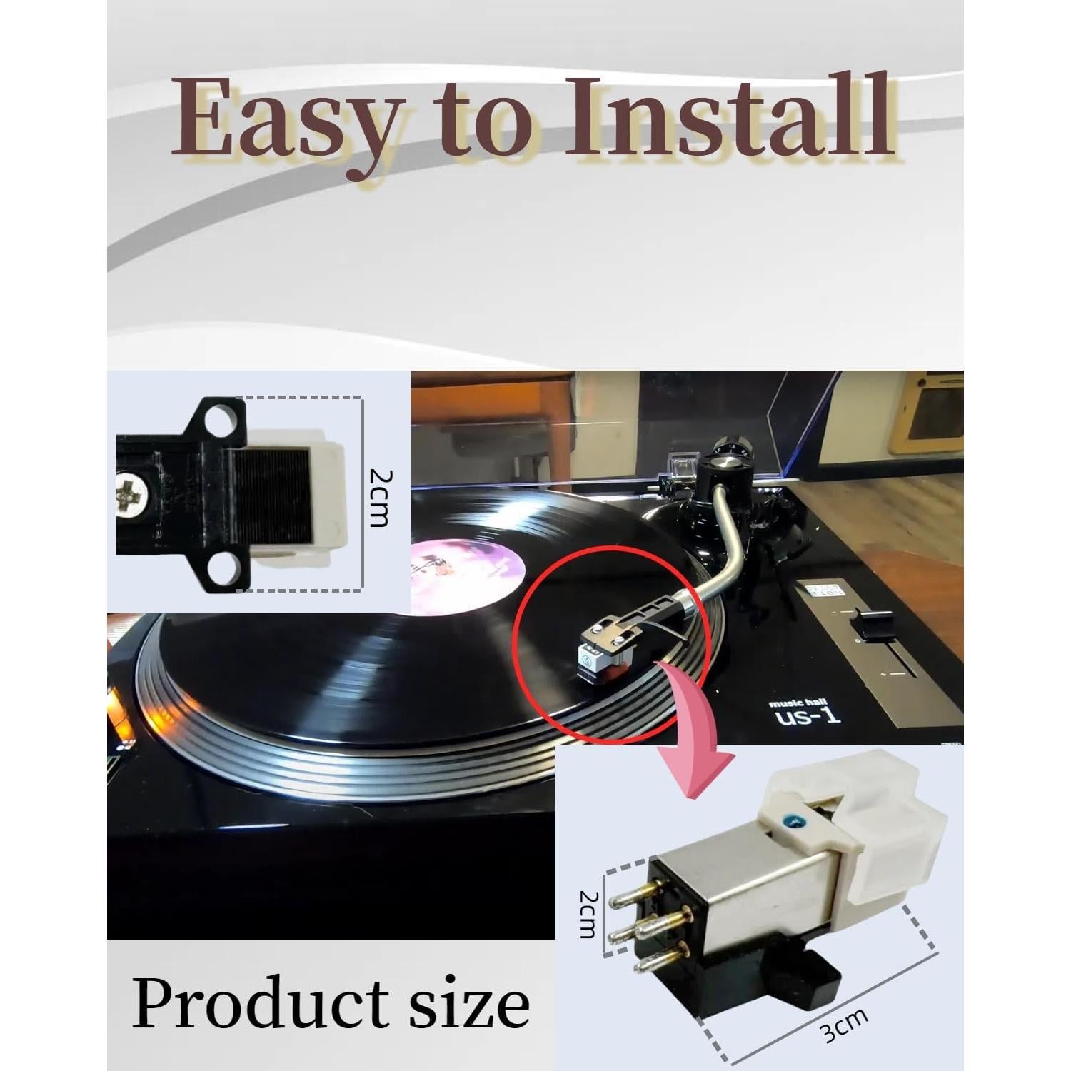 Cartucho de Fonógrafo AT3600L - 2 Pcs, Sonido Puro