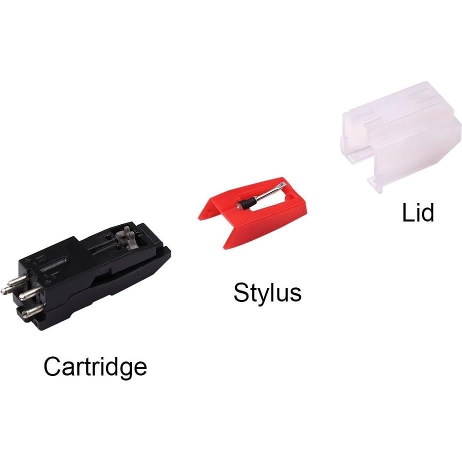 Cartucho de Reemplazo Gartopvoiz con 3 Agujas Cerámicas para Tocadiscos