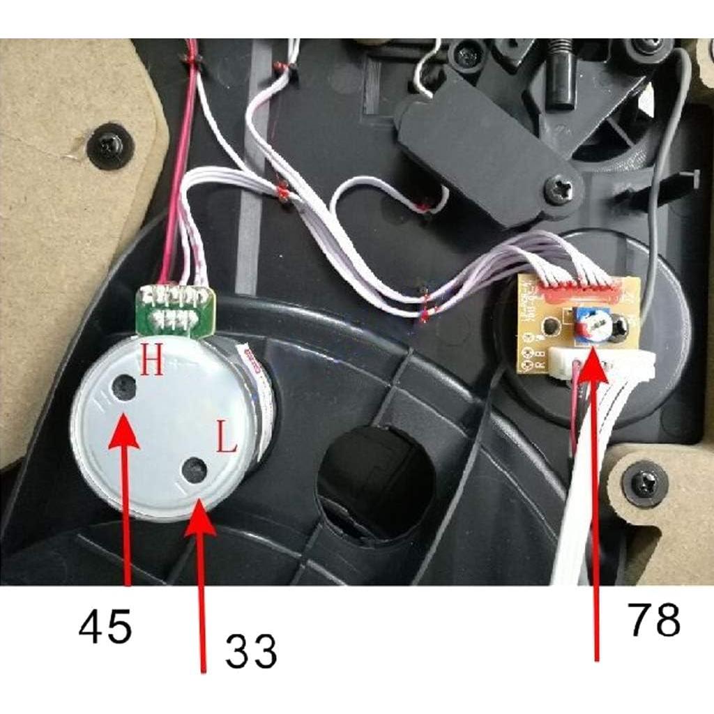 Motor para Tocadiscos Nawwgy EG530SD-3F 3 Velocidades Ajustable