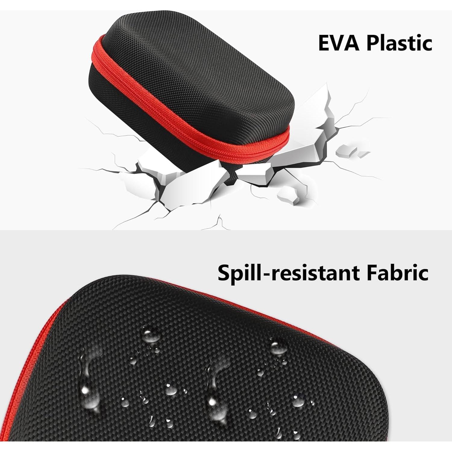 Funda Dura EVA para Altavoz JBL Go 3 / Go 3 Eco - Negro y Rojo