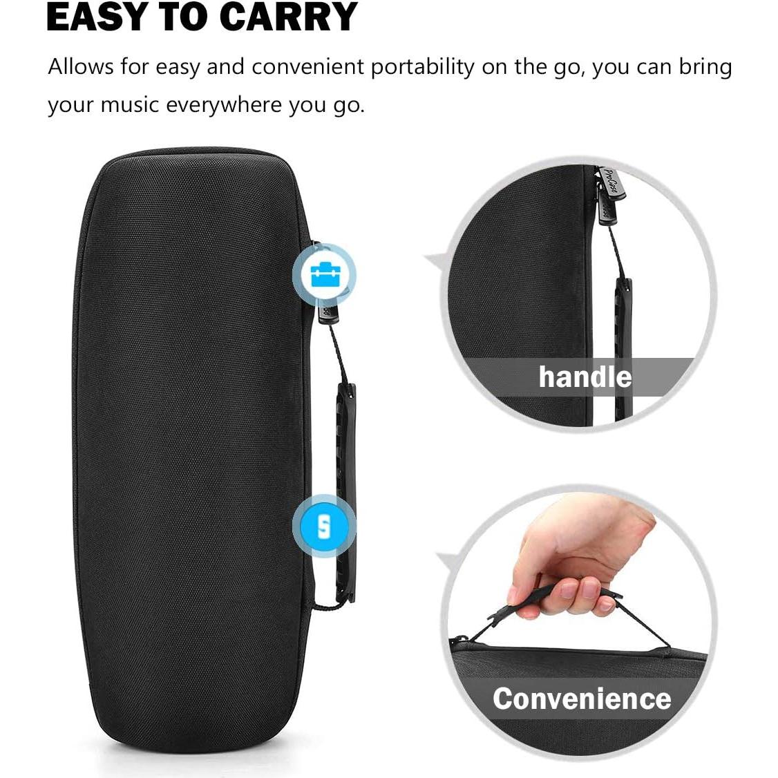 Funda Dura ProCase para Altavoz JBL Charge 5/4 - Negro