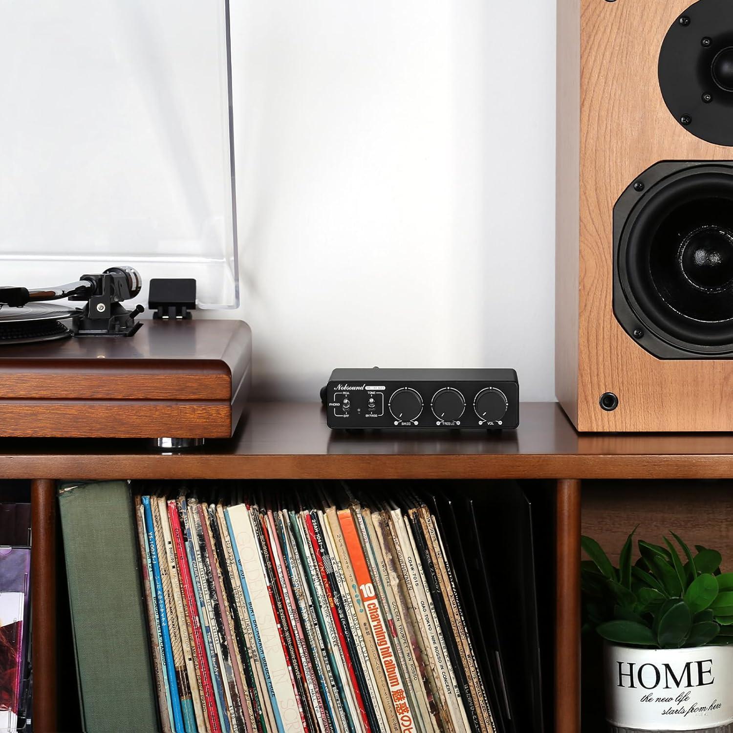 Amplificador Estéreo Douk Audio NS-13G MAX 600W HiFi Phono