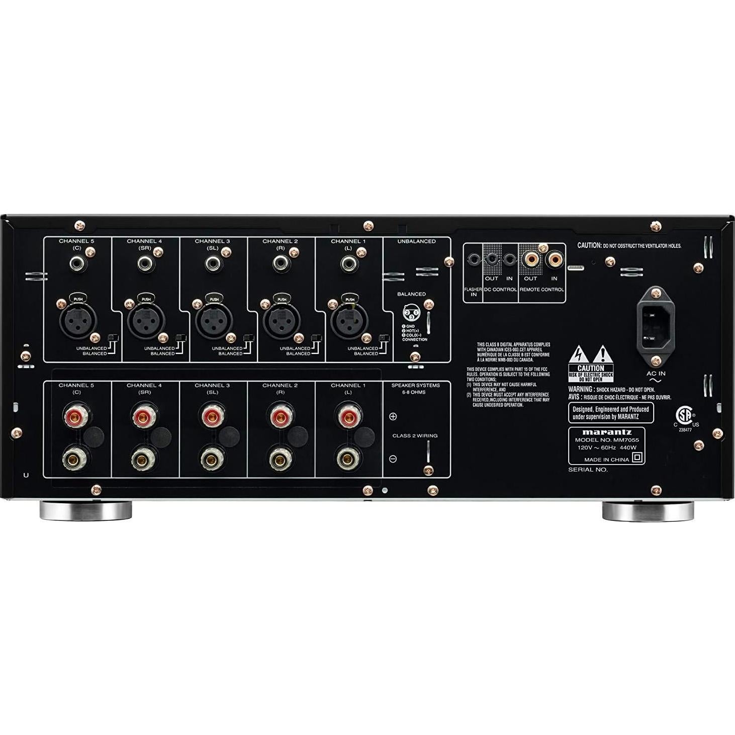 Amplificador de Potencia Marantz MM7055 - 5 Canales 140W