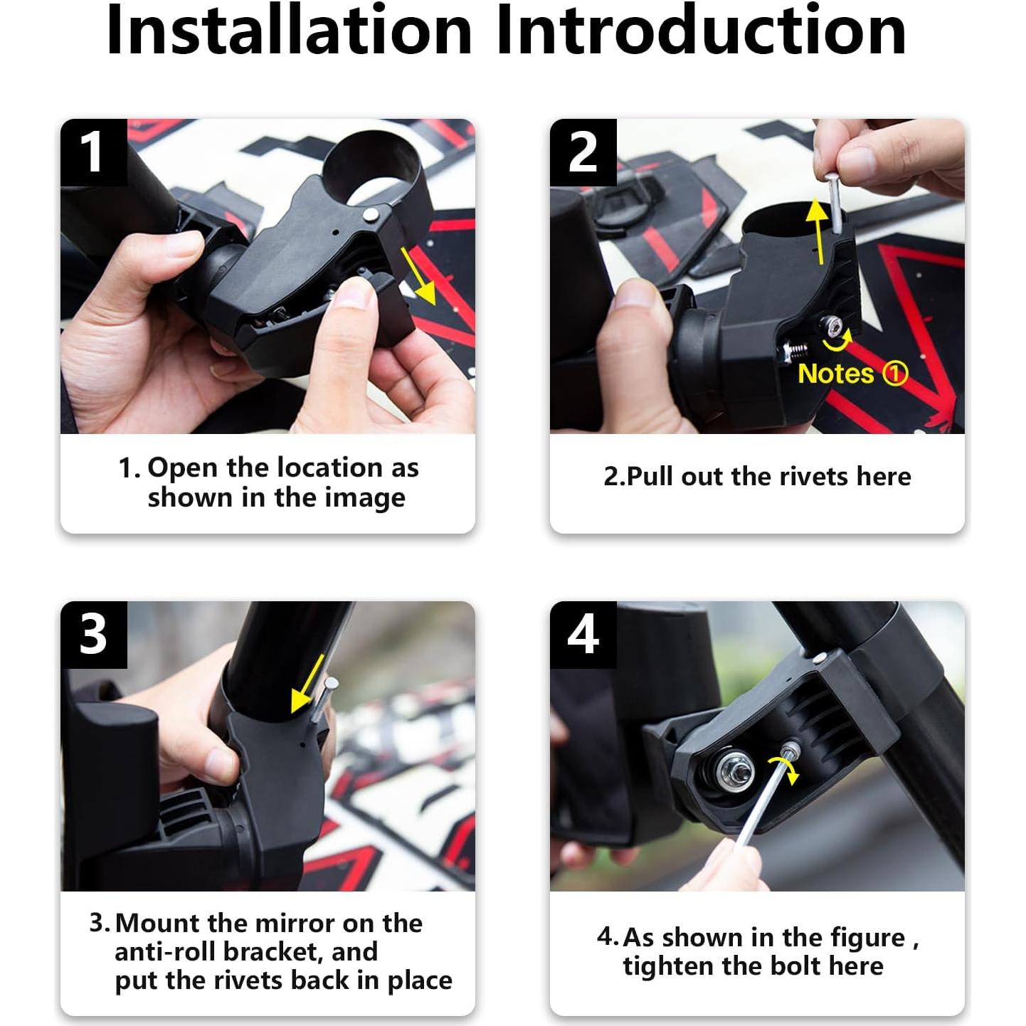 Espejos Laterales UTV SHEJISI RH, Ajuste Automático, 21.6x13.5 cm