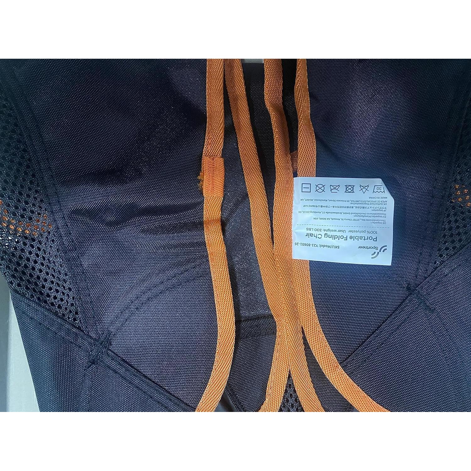 Silla de Camping Sportneer Plegable 0,91 kg Naranja 2 Paquete