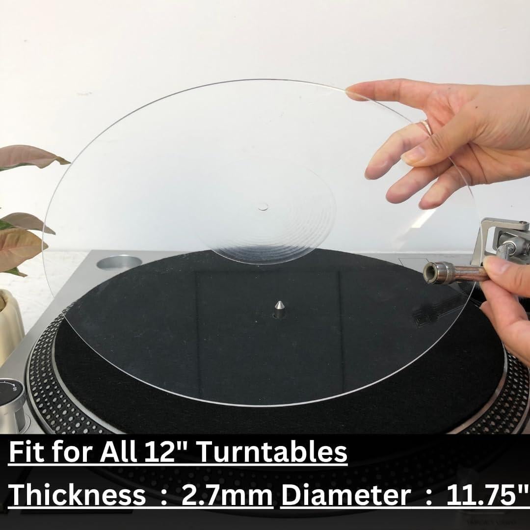 Alfombrilla Antideslizante Acrílica SpinTunes 30 cm para Tocadiscos