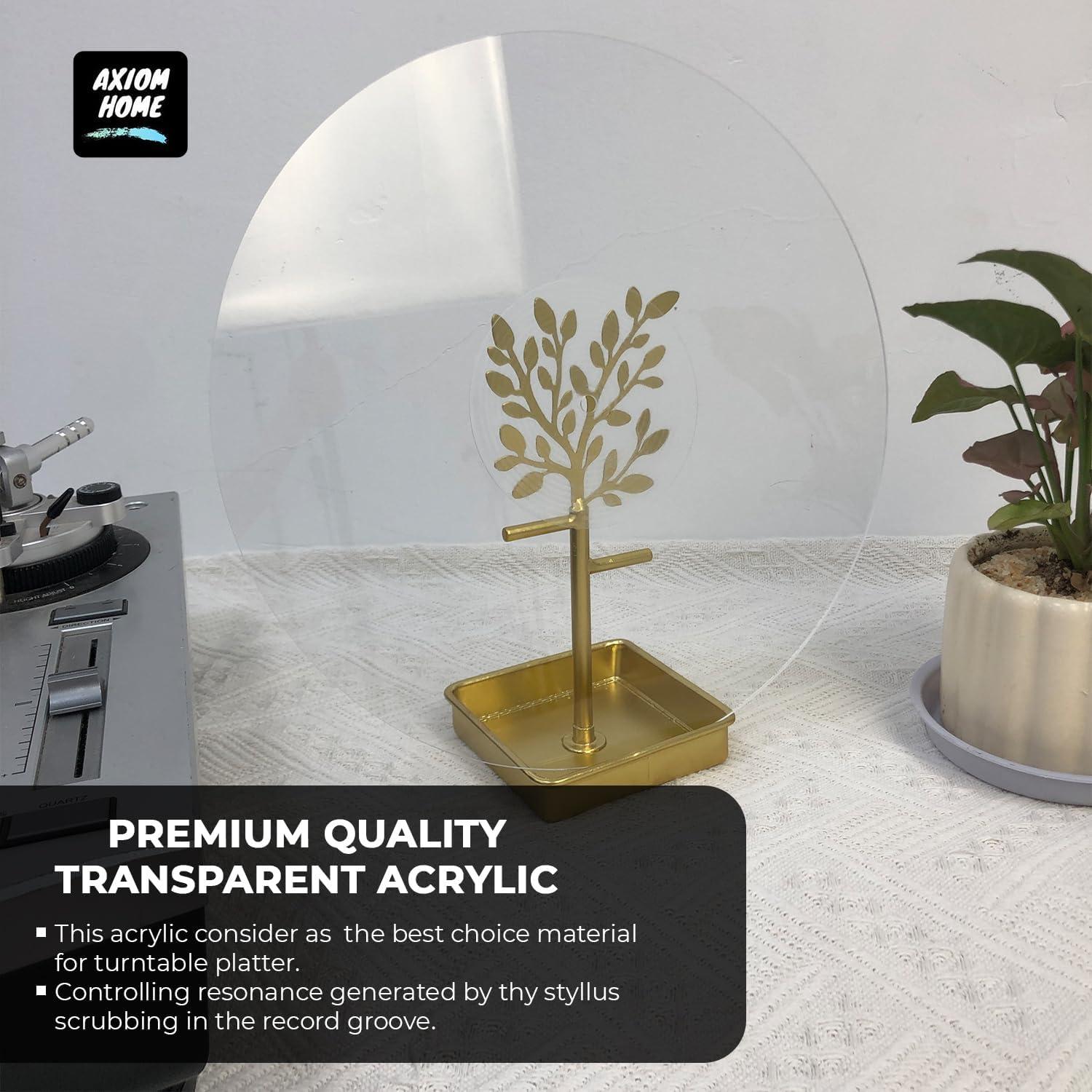 Alfombrilla Antideslizante Acrílica SpinTunes 30 cm para Tocadiscos