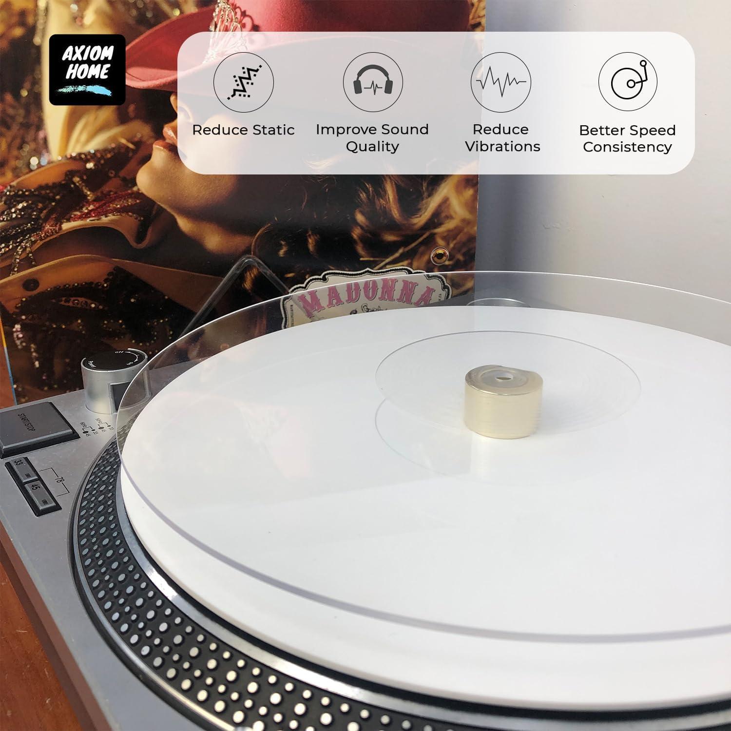 Alfombrilla Antideslizante Acrílica SpinTunes 30 cm para Tocadiscos