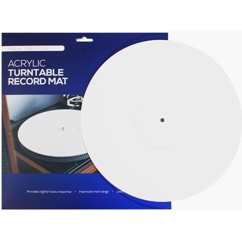 Alfombrilla de Acrílico Break Tradition para Tocadiscos Blanco - Mejora Sonido
