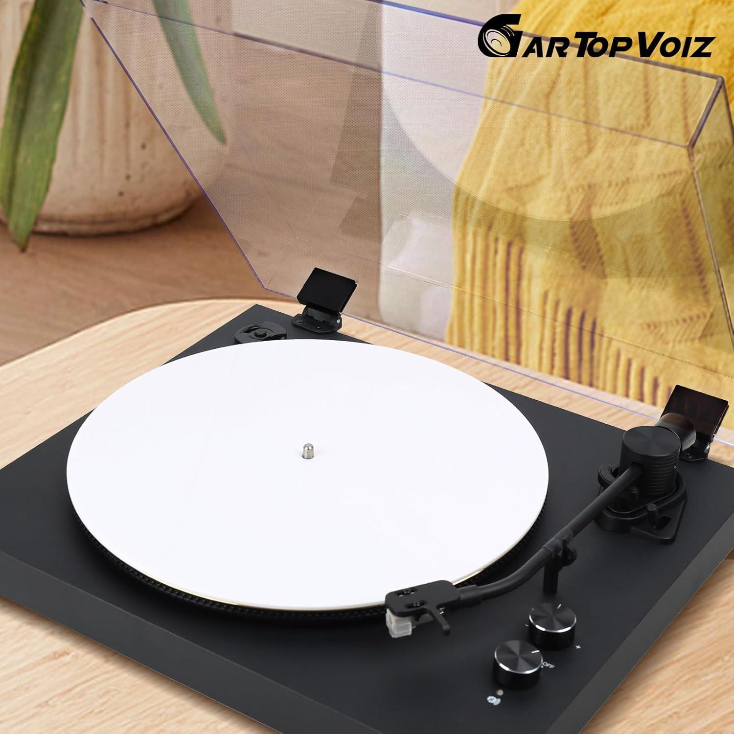 Alfombrilla Acrílica Blanca para Turntable 30.48 cm Antiestática