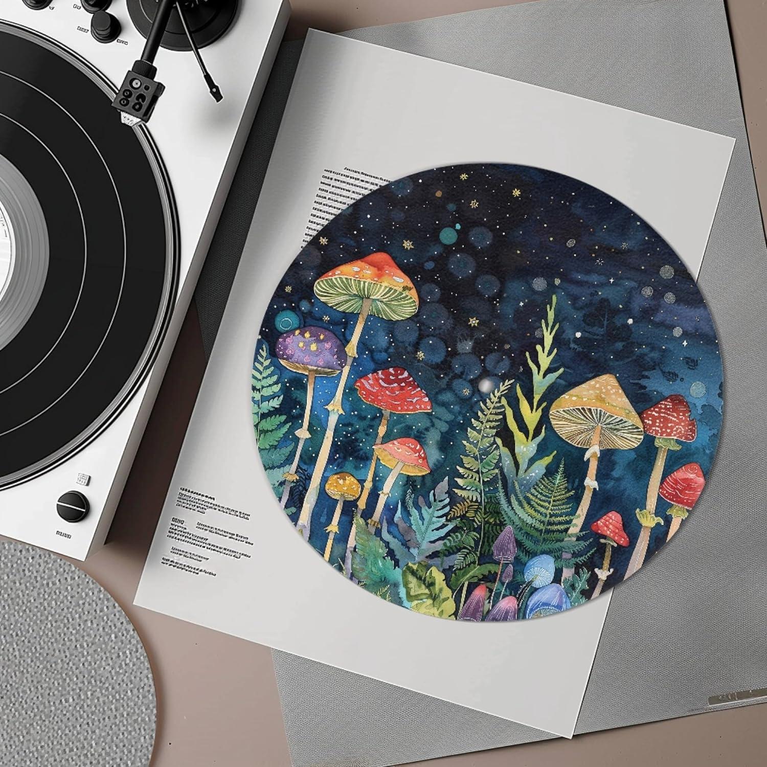 Alfombrilla Antiestática para Tocadiscos GLENLCWE 30cm Colorida