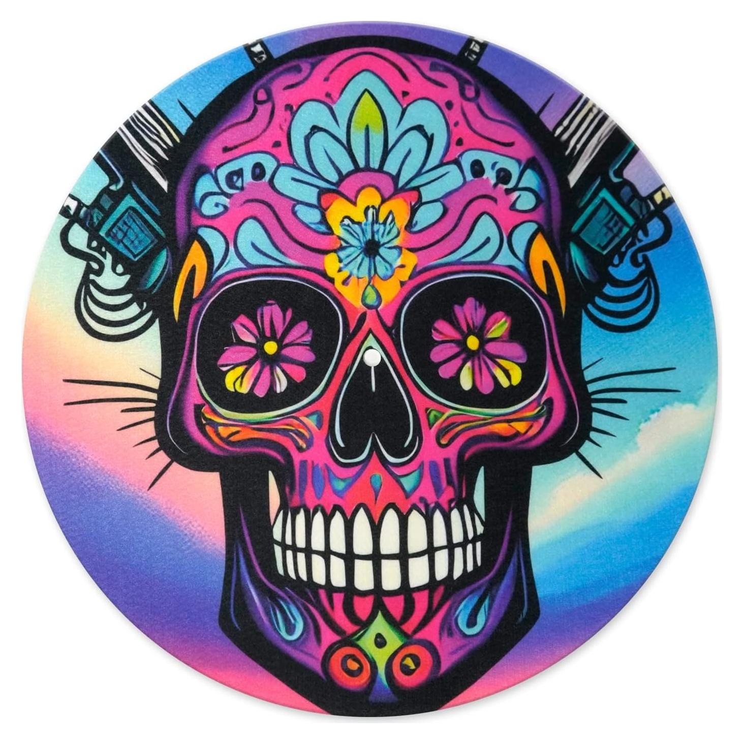 Tapete de Fieltro Antiestático sdroceRyaM 30.48 cm Calavera