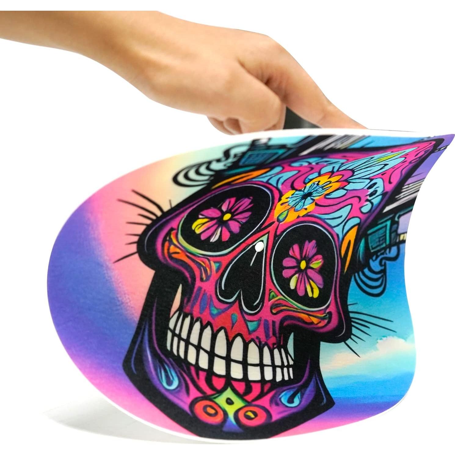 Tapete de Fieltro Antiestático sdroceRyaM 30.48 cm Calavera