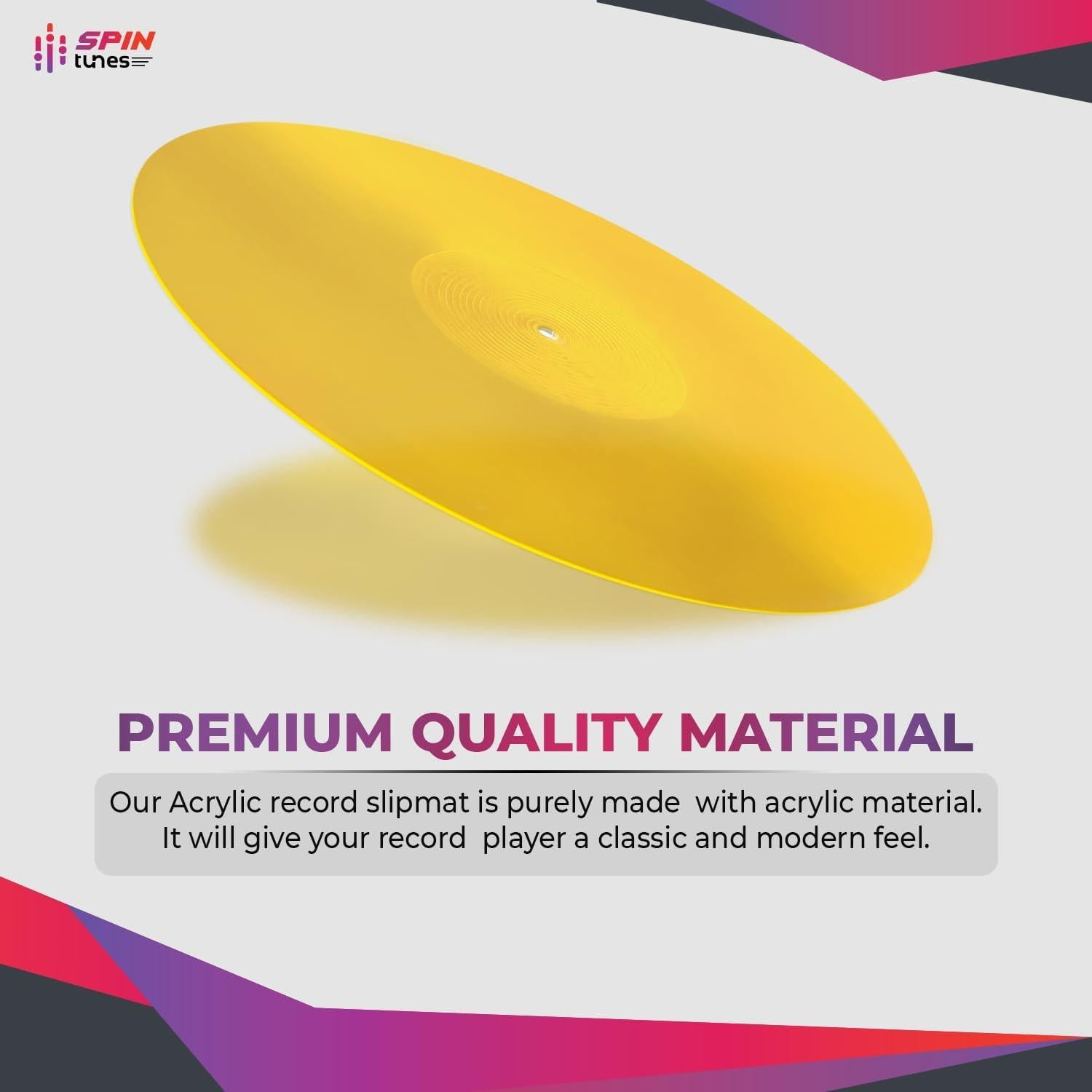 Alfombrilla Acrílica Antideslizante para Tocadiscos SpinTunes 30 cm