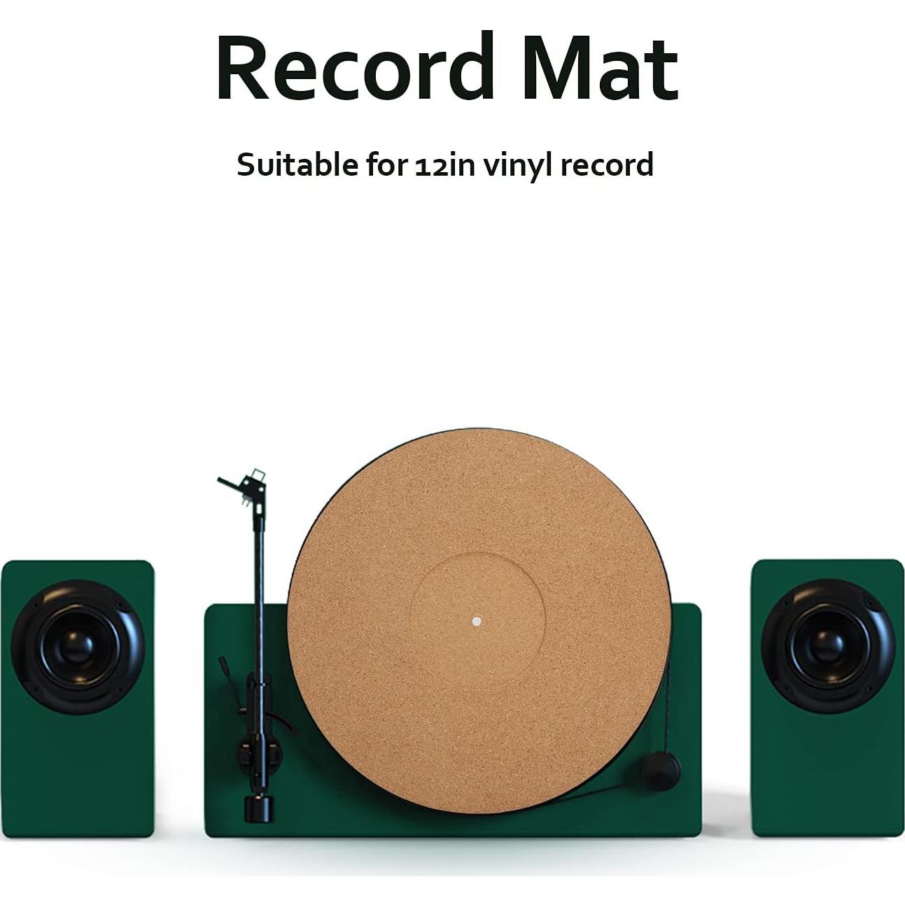 Alfombrilla Antideslizante Joyzan de Corcho para Tocadiscos 295 mm