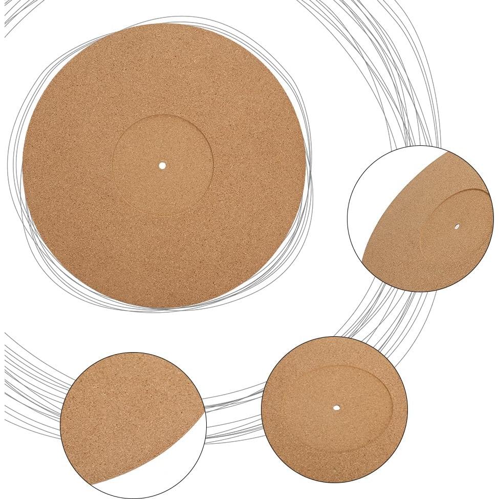 Alfombrilla Antideslizante Joyzan de Corcho para Tocadiscos 295 mm