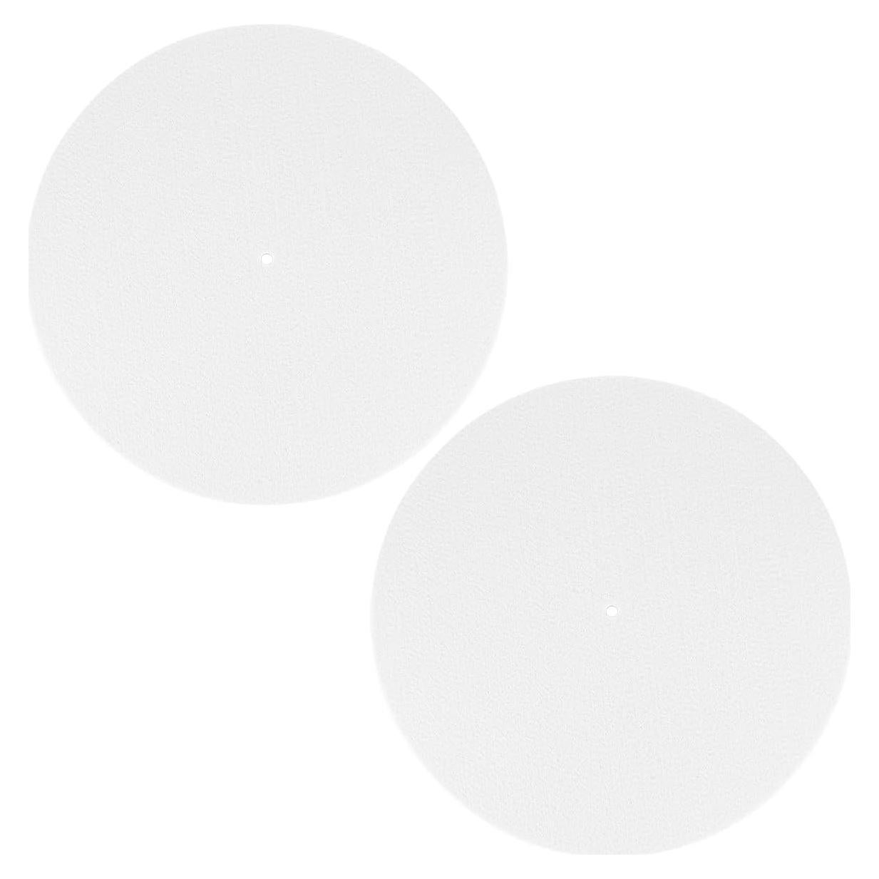 2 Alfombrillas de Fieltro Antiestático para Giradiscos 30cm
