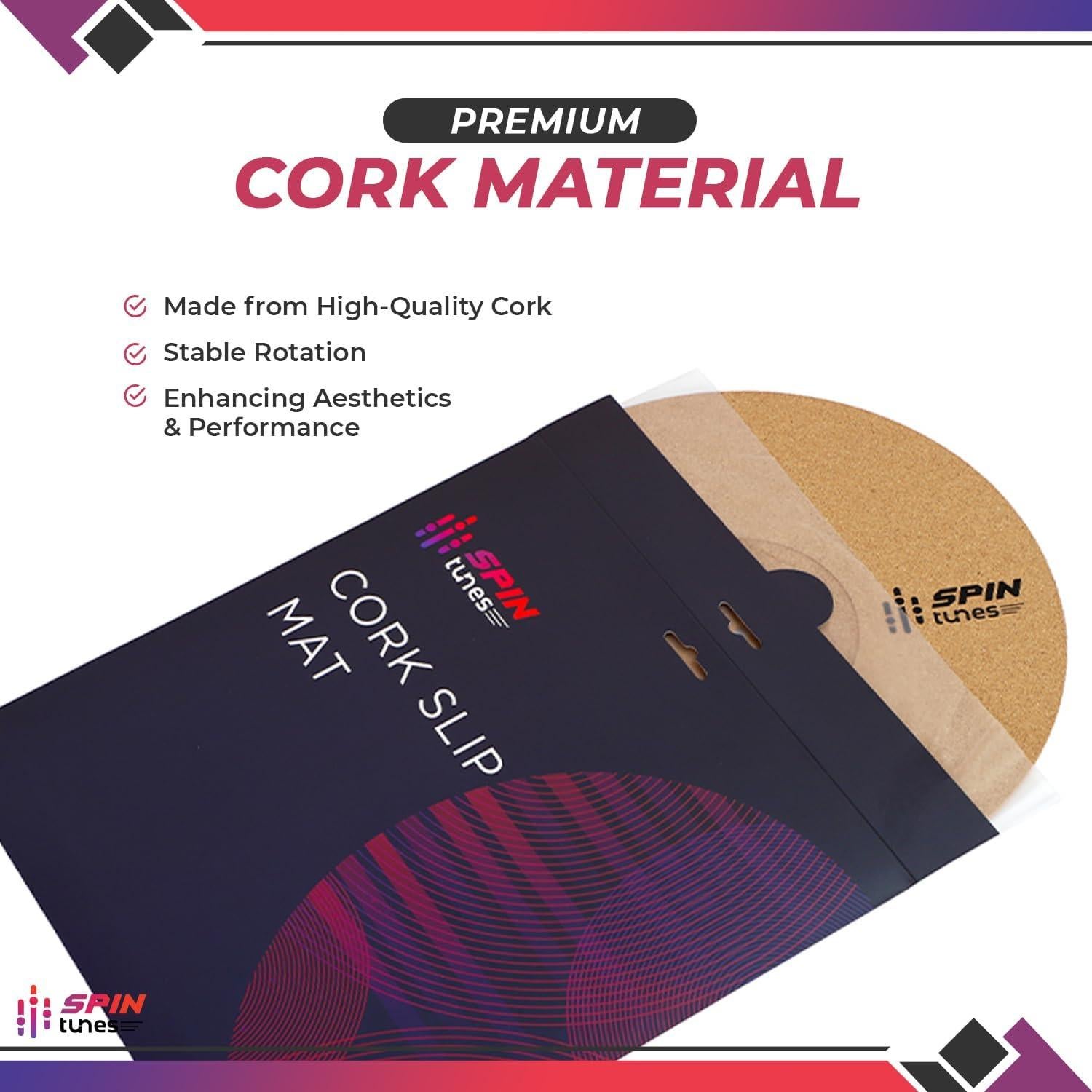 Alfombrilla de Tornamesa de Corcho SpinTunes 30.48 cm Antiestática