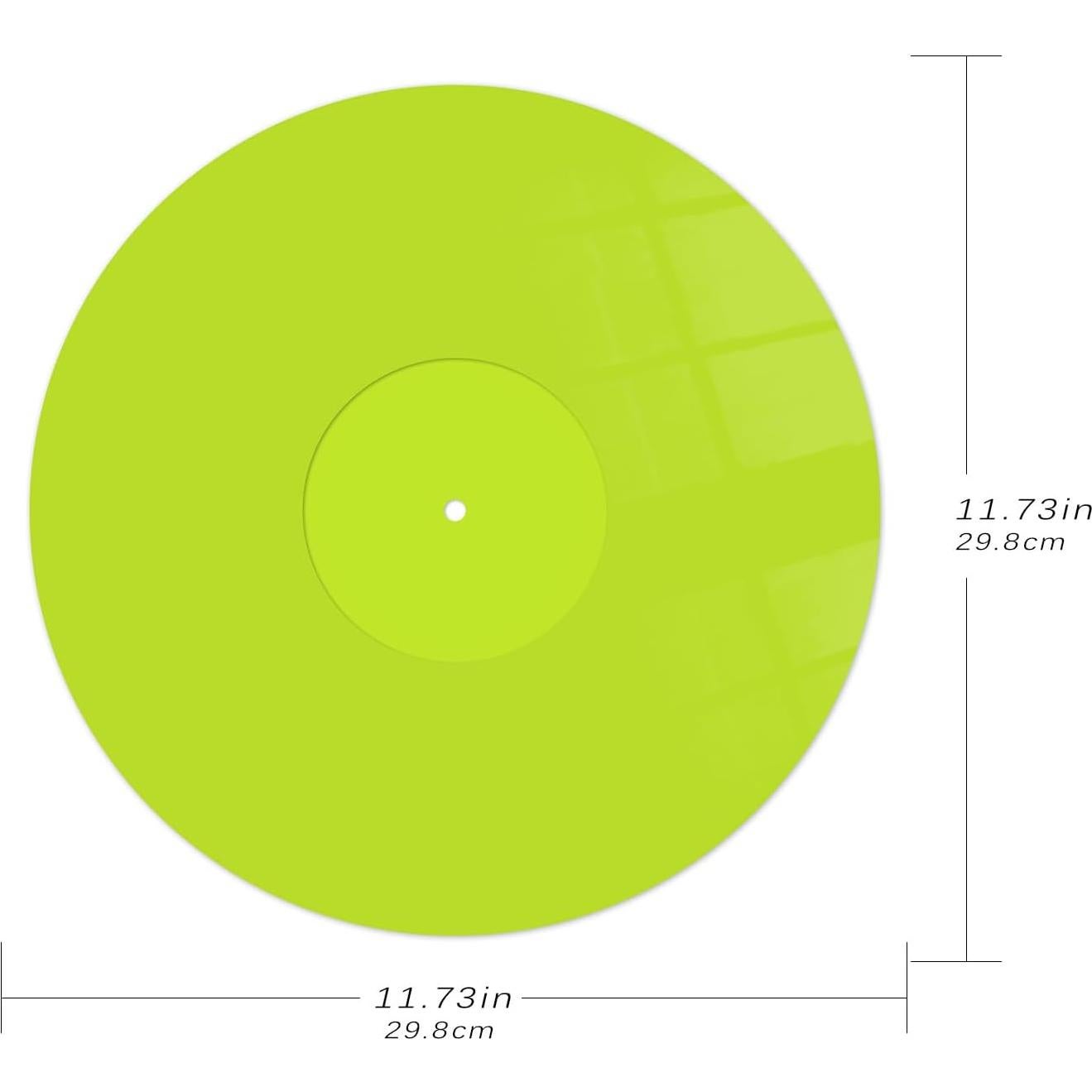 Alfombrilla de Acrílico Verde para Tocadiscos Mesenia 29.83 cm