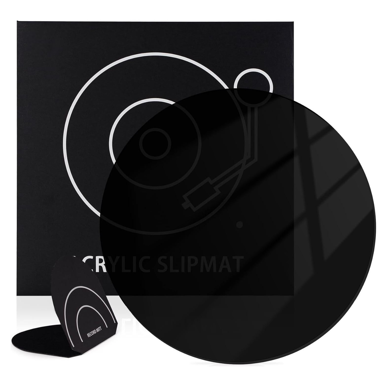 Alfombrilla de Acrílico Rockhouse para Tocadiscos 12" + Mitón