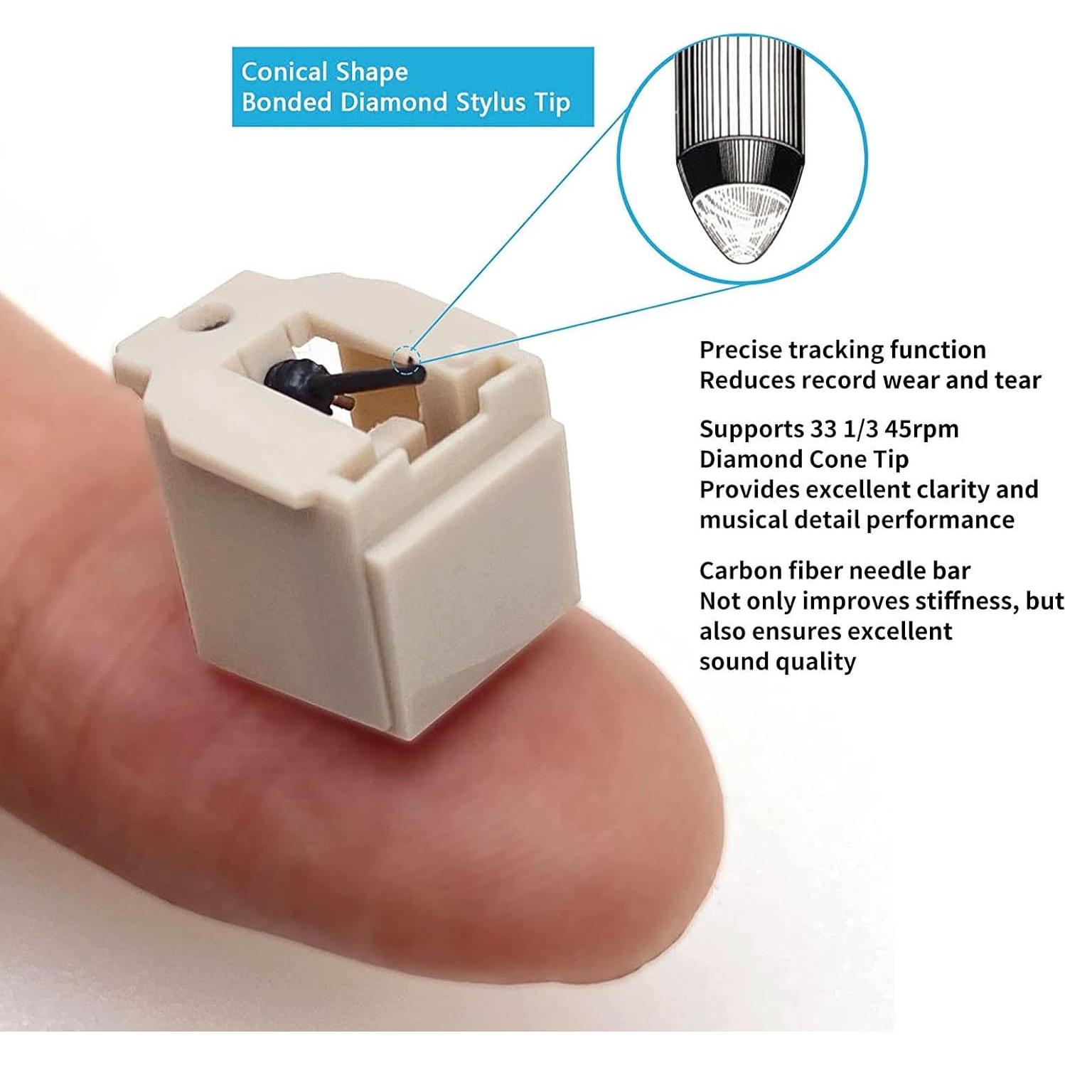 Aguja de Reemplazo para Tocadiscos Bewinner LP60 USB 1000h