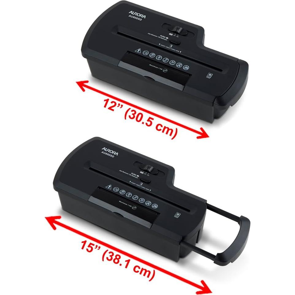 Desgarrador de papel Aurora AU800SD 8 hojas corte en tiras