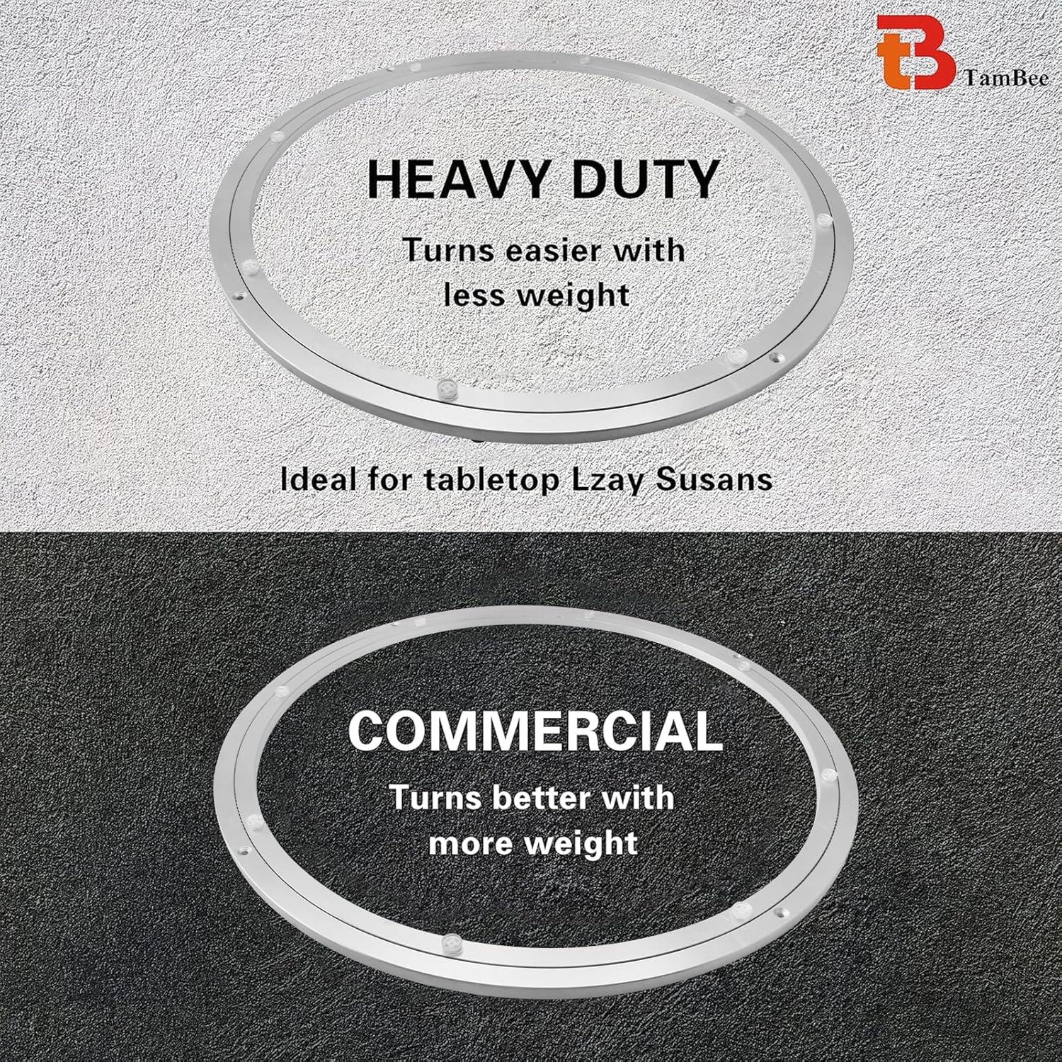 Lazy Susan 40.64 cm TamBee Metal Rotativo Carga 90 kg