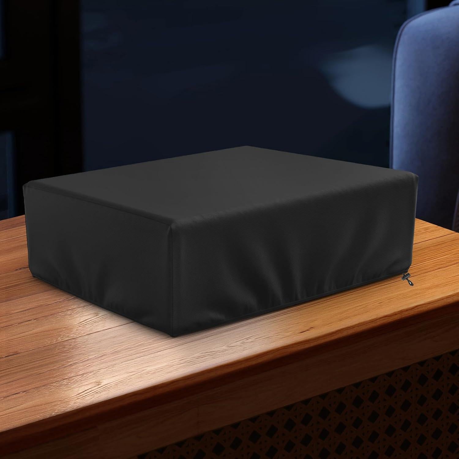 Cubierta de Polvo para Tocadiscos MUTUSHI 45.72x38.1cm Negra